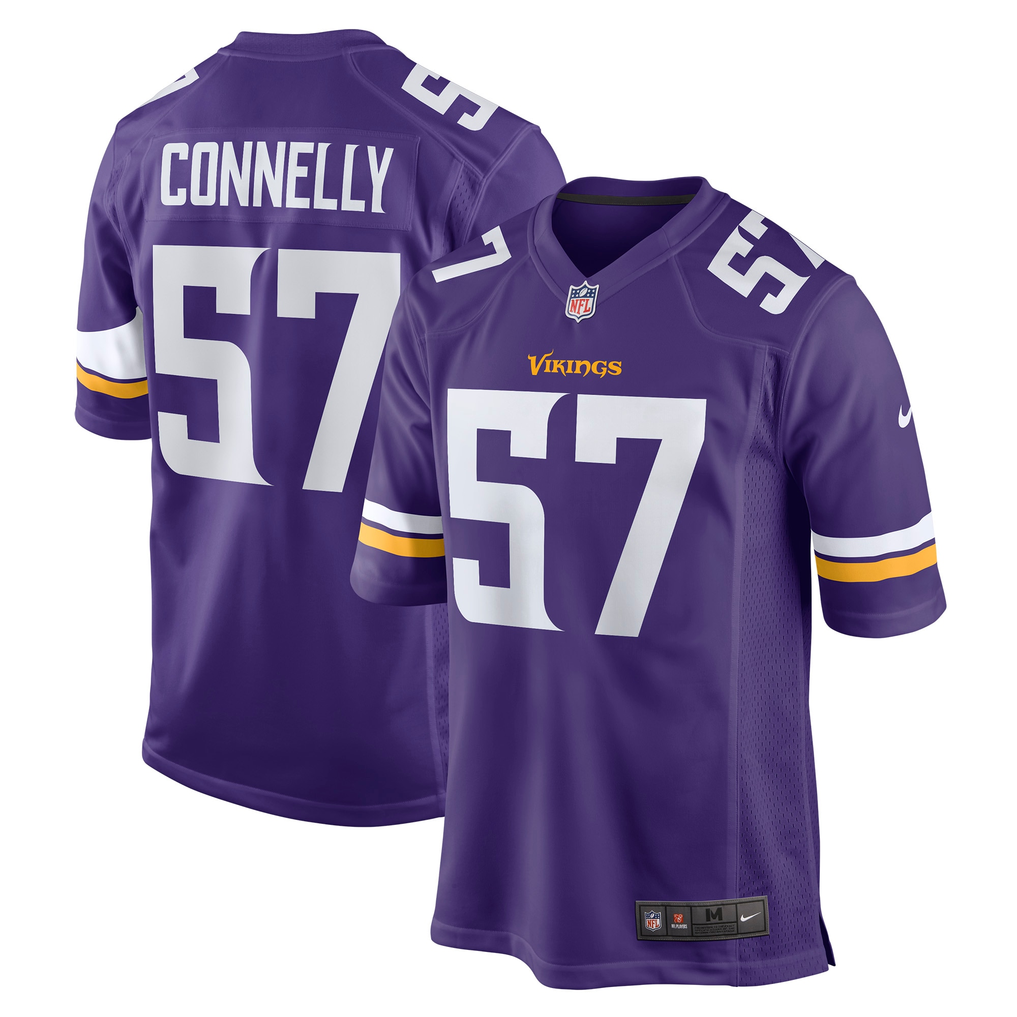 Minnesota Vikings Ryan Connelly Purple Game Jersey for Youth Women Men - Friend Lounge Store - Shop for All Things Jerseys Sports - PersonalJerseys