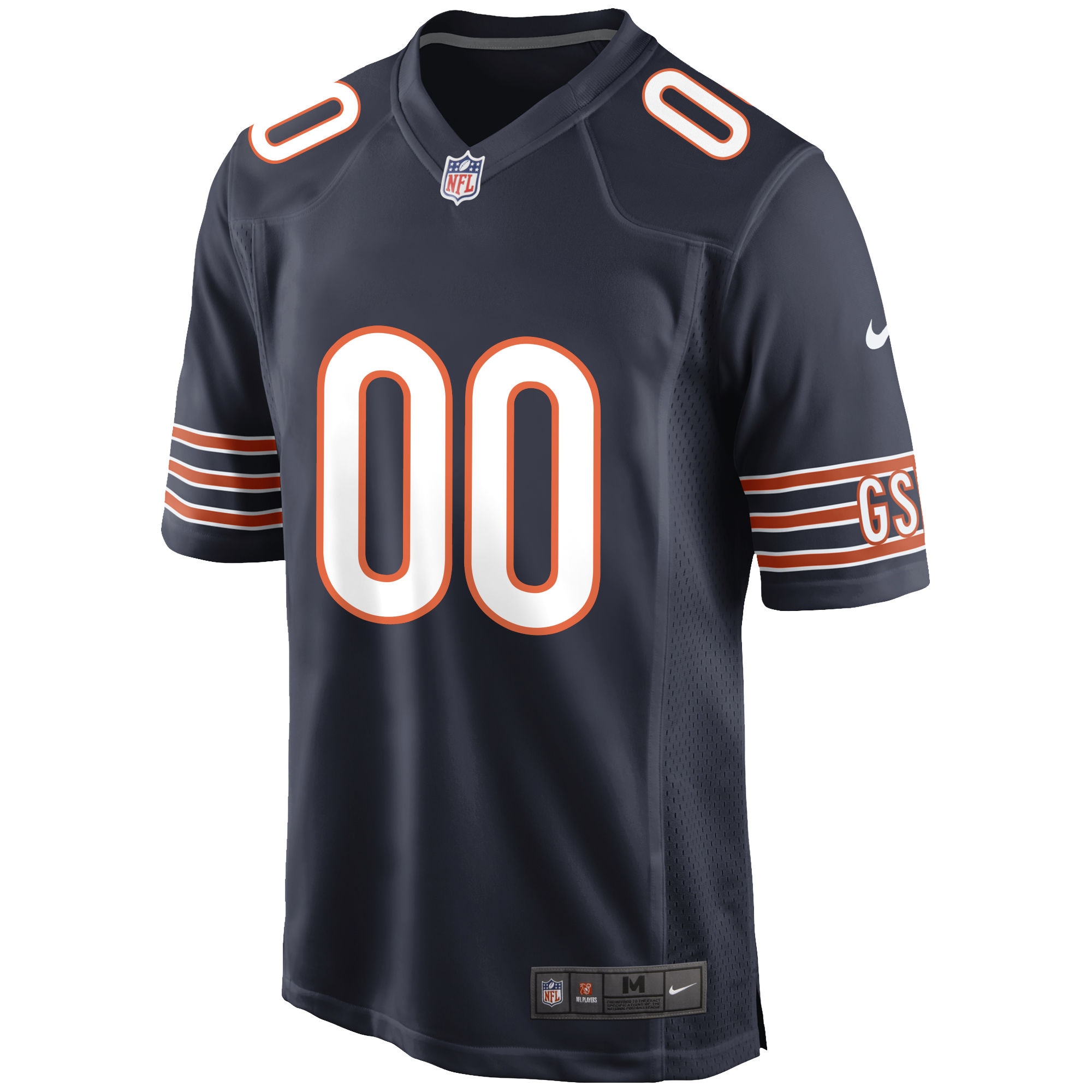 Chicago Bears Nike Custom Game Jersey - Navy - PersonalJerseys
