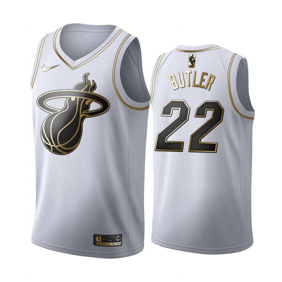 Jimmy Butler #22 Miami Heat White Golden Edition Jersey - Friend Lounge Store - Shop for All Things Jerseys Sports - PersonalJerseys