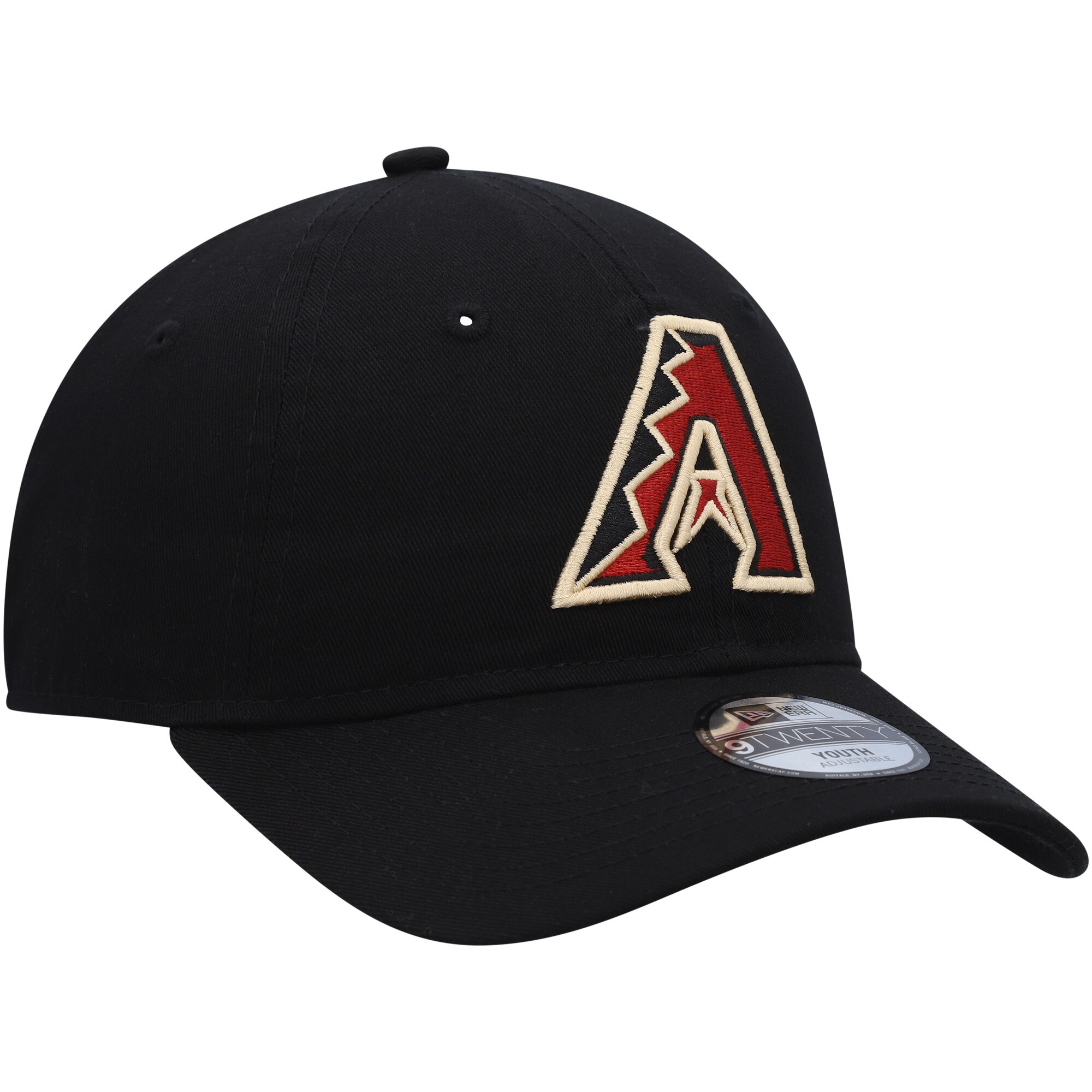 Arizona Diamondbacks New Era Youth Core Classic 9TWENTY Adjustable Hat - Black - PersonalJerseys