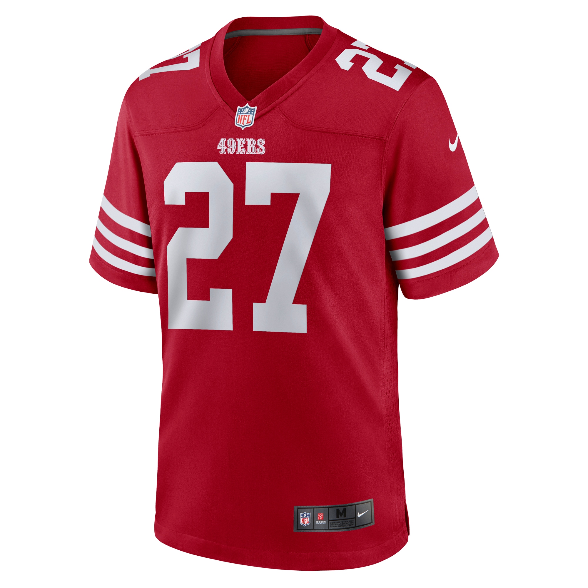 San Francisco 49ers Ji'Ayir Brown Scarlet Team Game Jersey for Youth Women Men - Friend Lounge Store - Shop for All Things Jerseys Sports - PersonalJerseys