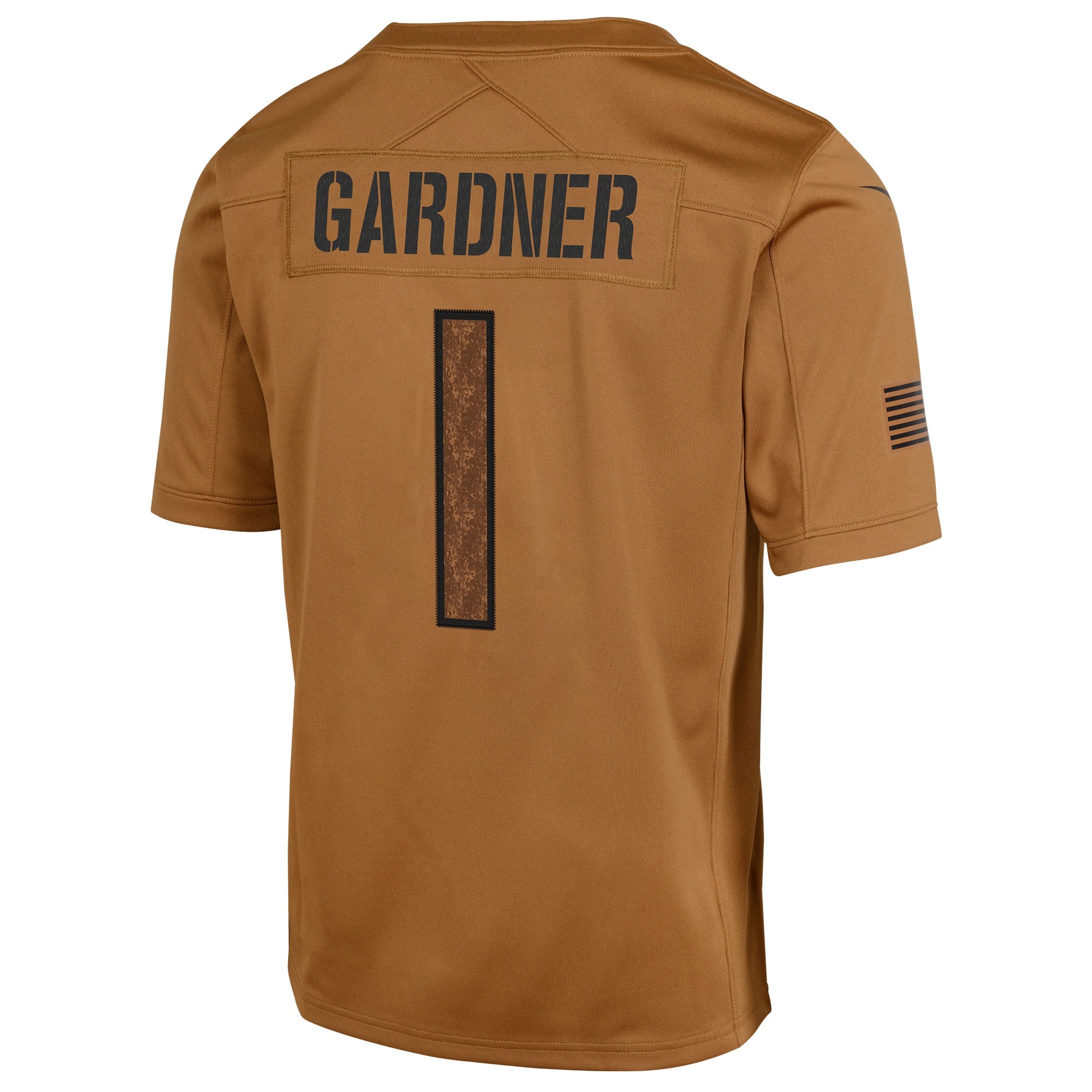 Ahmad Sauce Gardner New York Jets Nike Youth 2023 Salute To Service Limited Jersey - Brown - PersonalJerseys