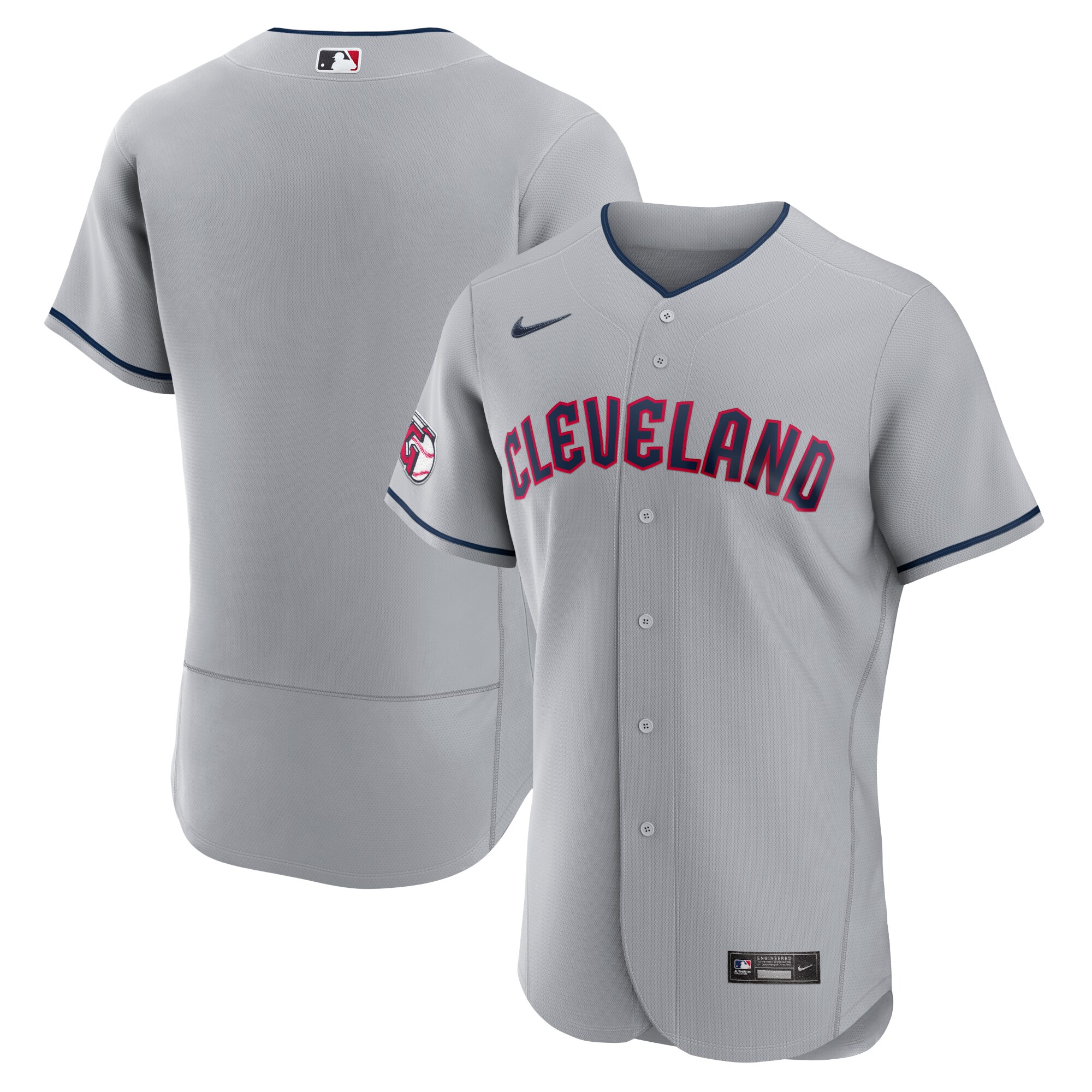 Cleveland Guardians Nike Road Authentic Team Jersey - Gray - PersonalJerseys