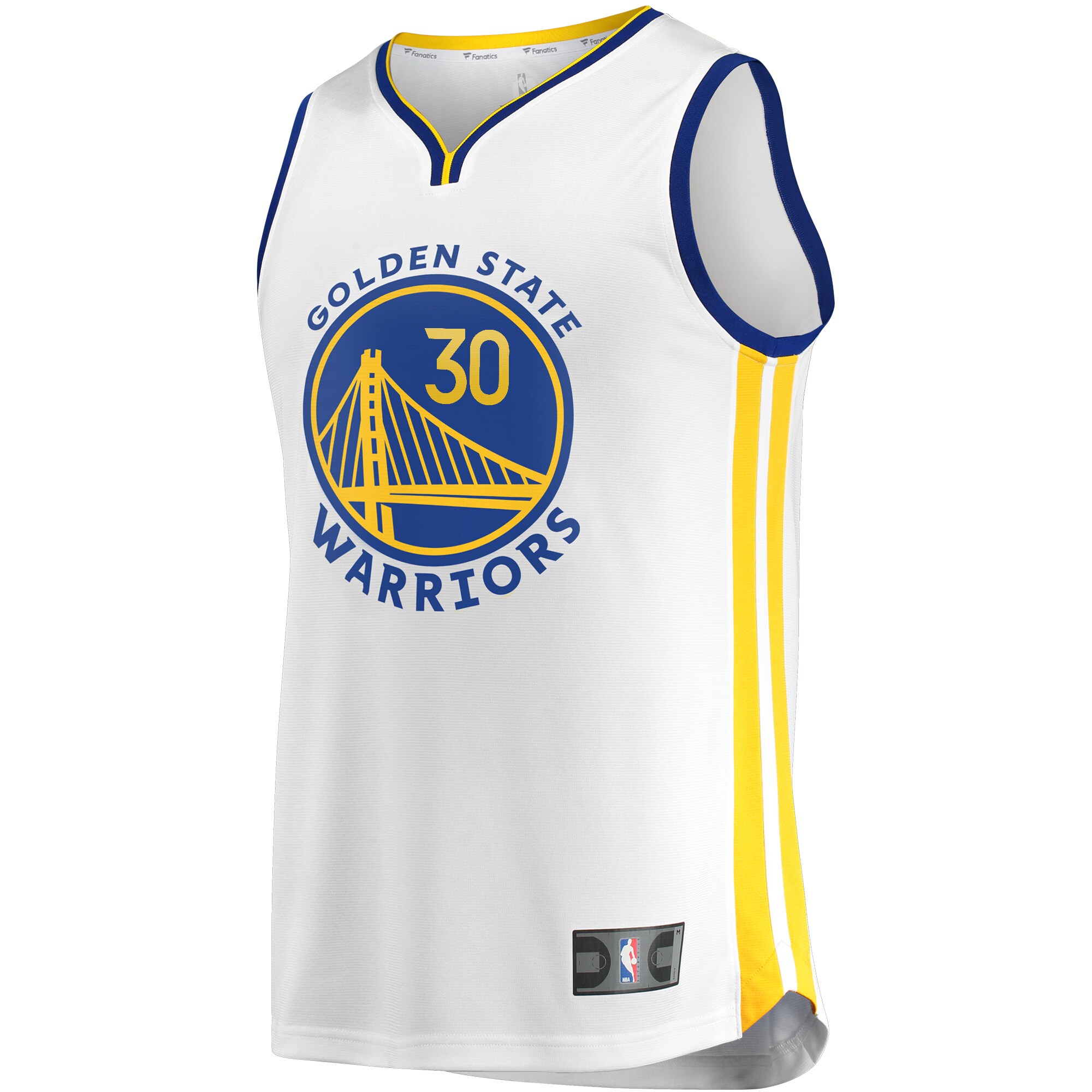 Stephen Curry Golden State Warriors Fanatics Branded Youth Fast Break Player Replica Jersey - Association Edition - White - PersonalJerseys