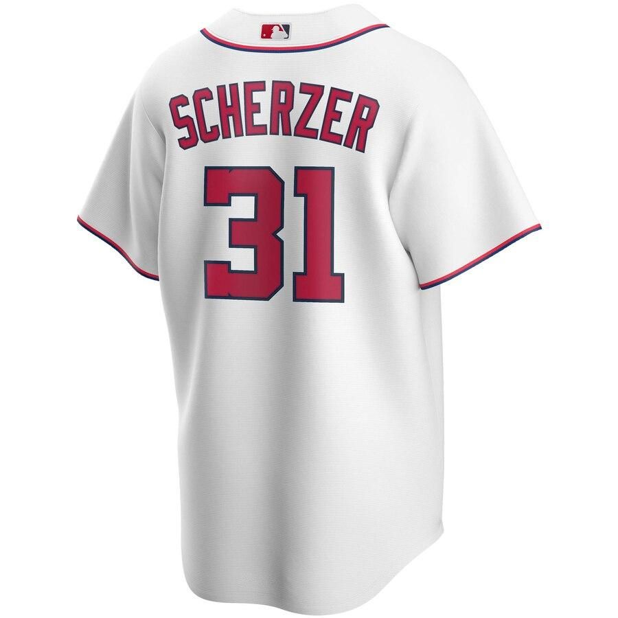 Max Scherzer Washington Nationals Home 2020 Player Jersey – White - Friend Lounge Store - Shop for All Things Jerseys Sports - PersonalJerseys