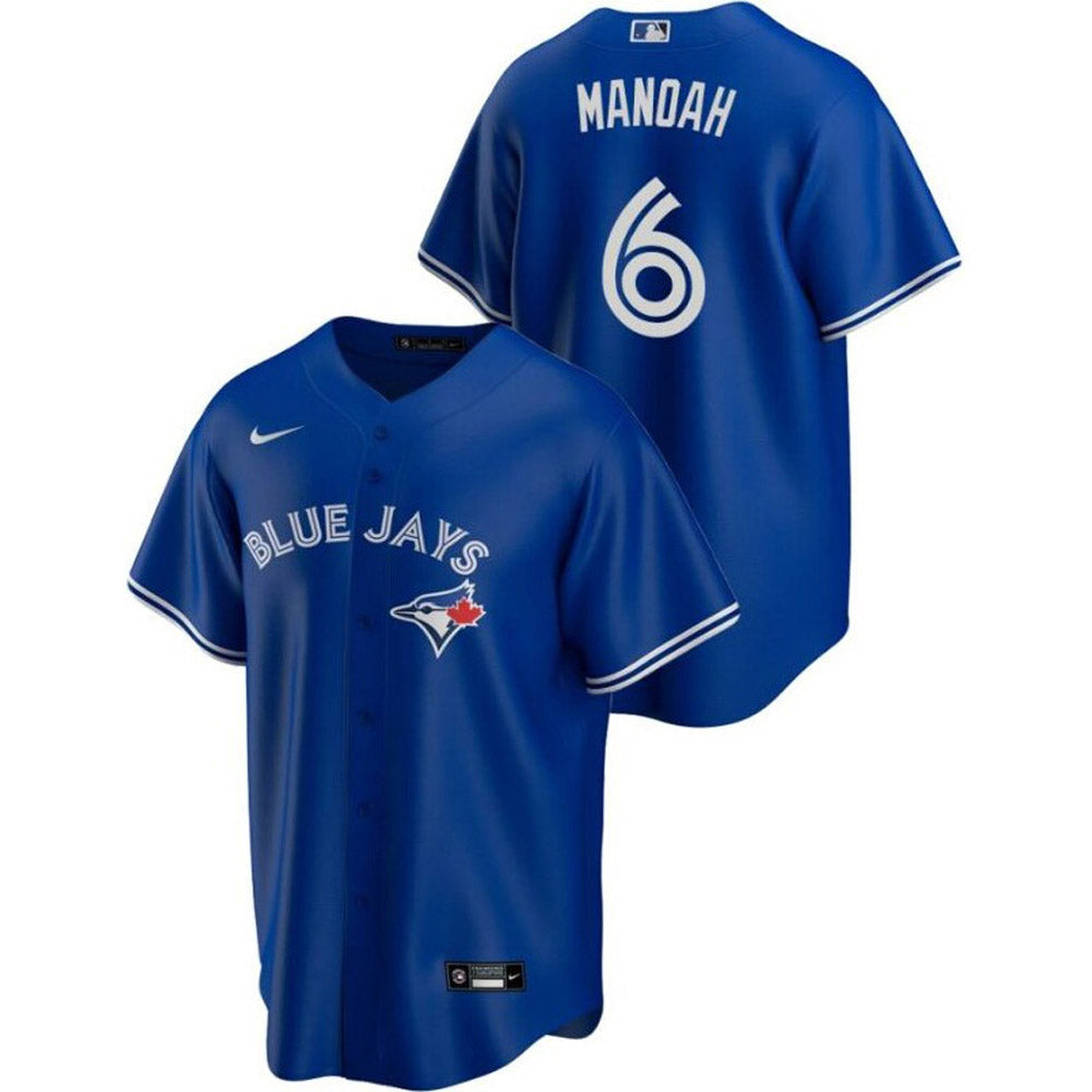 Men's Toronto Blue Jays Alek Manoah Cool Base Replica Alternate Jersey - Royal - PersonalJerseys