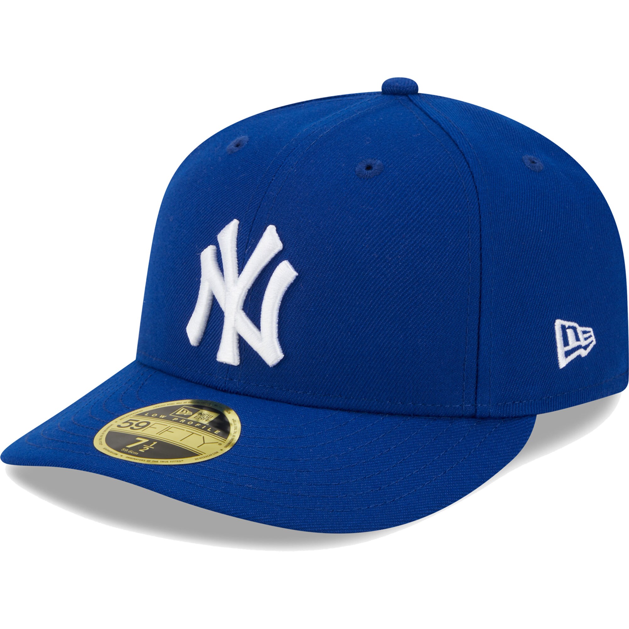 New York Yankees New Era White Logo Low Profile 59FIFTY Fitted Hat - Royal - PersonalJerseys