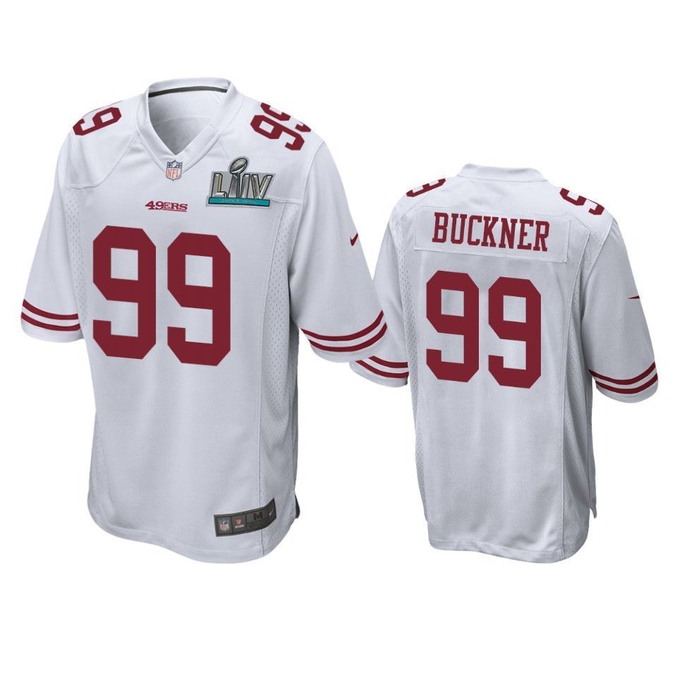 San Francisco 49ers DeForest Buckner White Super Bowl LIV Game Jersey - Friend Lounge Store - Shop for All Things Jerseys Sports - PersonalJerseys