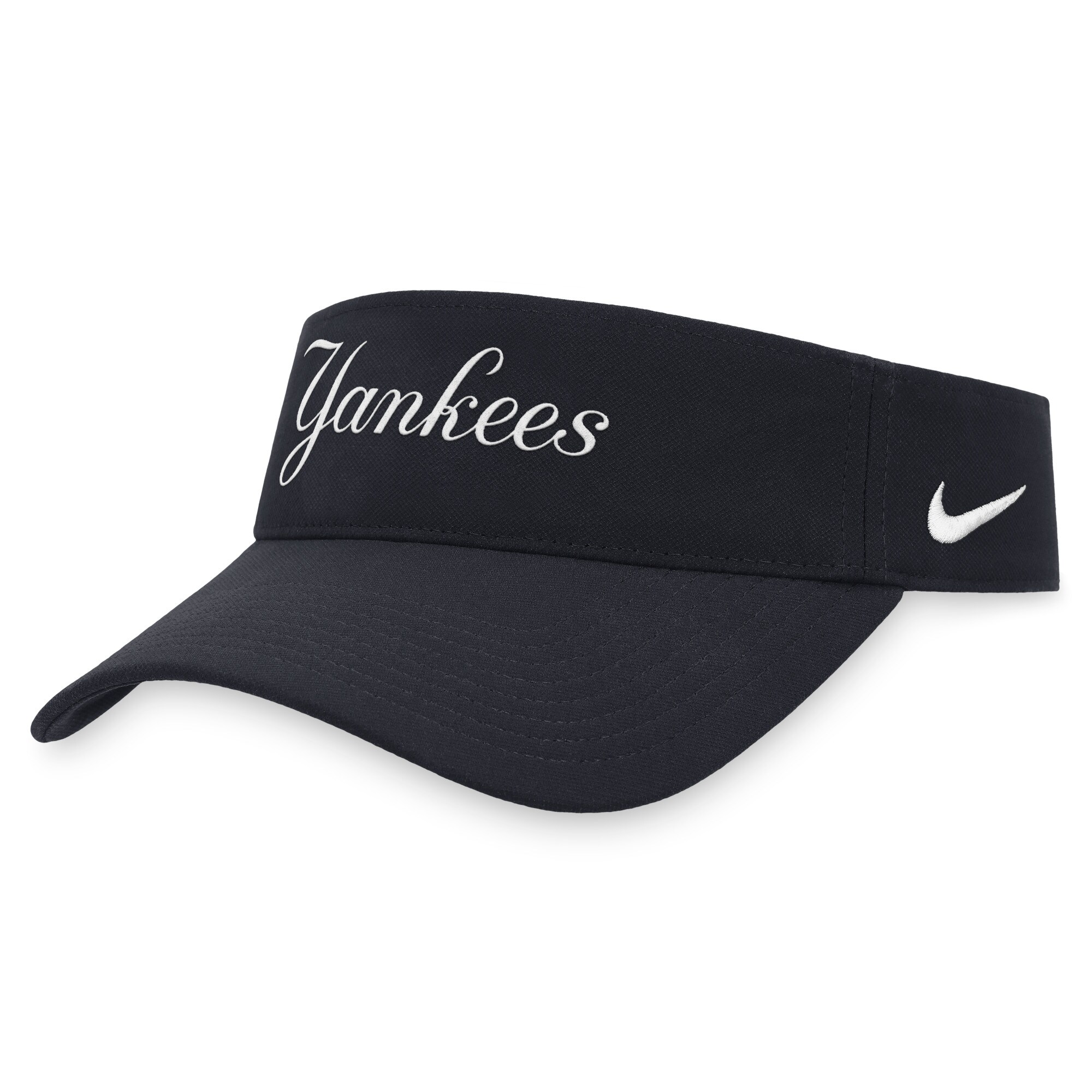 New York Yankees Nike Wordmark Performance Adjustable Visor - Navy - PersonalJerseys