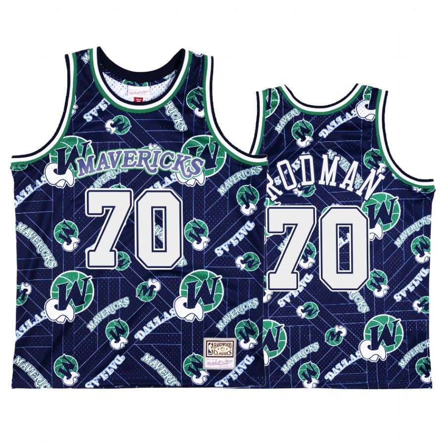 Dennis Rodman #70 Dallas Mavericks Blue Tear Up Pack Jersey - Friend Lounge Store - Shop for All Things Jerseys Sports - PersonalJerseys