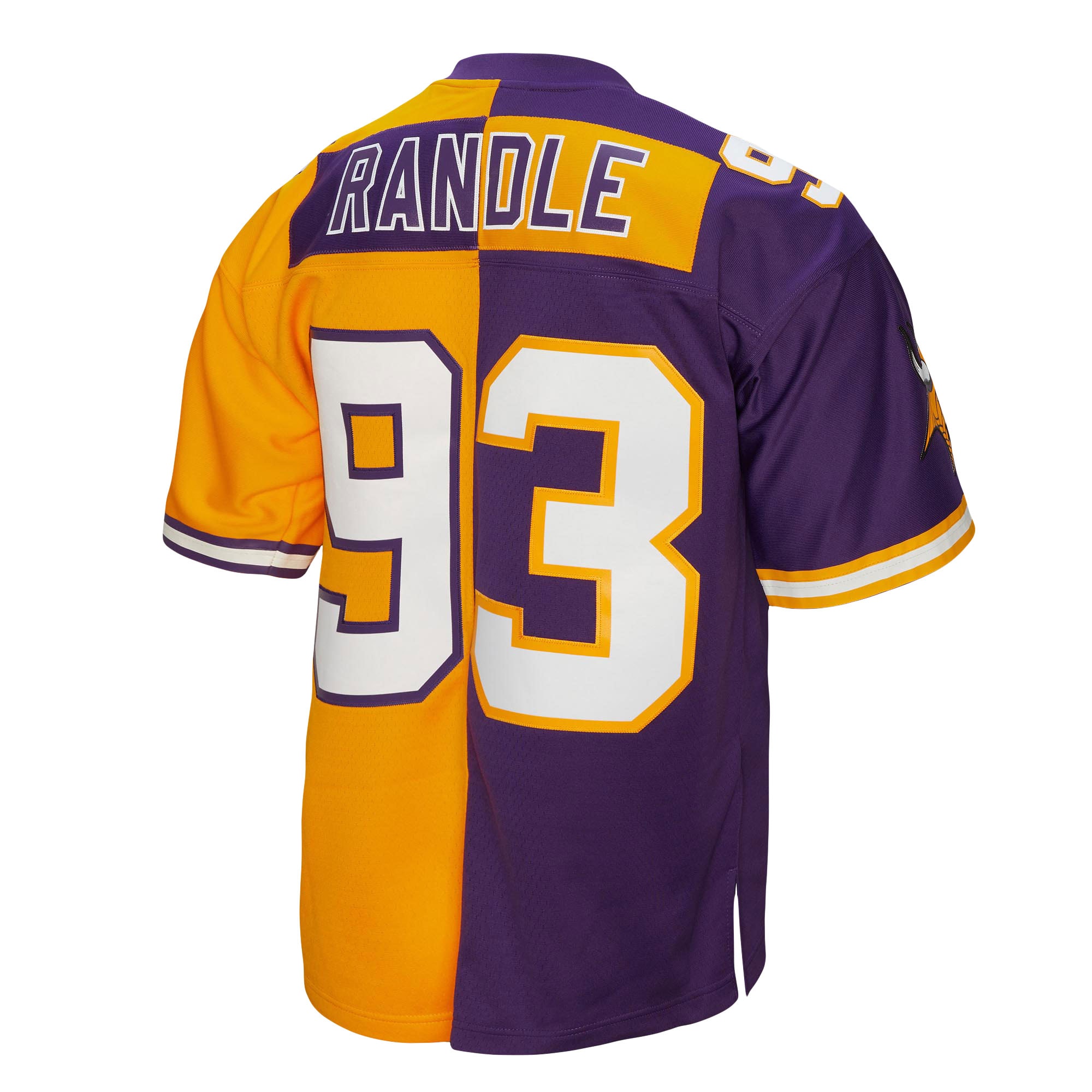 John Randle Minnesota Vikings Mitchell & Ness 1998 Split Legacy Replica Jersey - Purple/Gold - PersonalJerseys