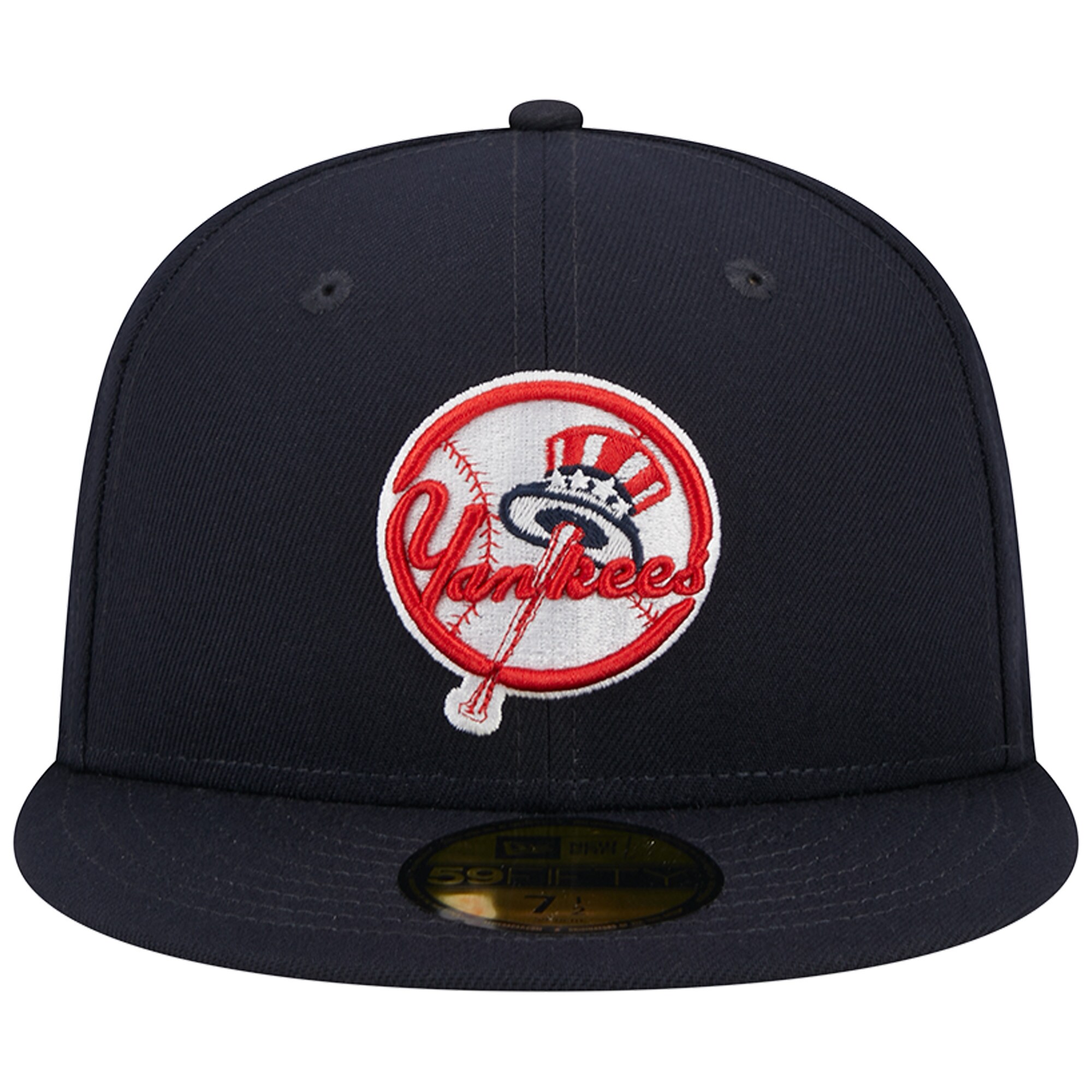 New York Yankees New Era Primary Logo 2000 World Series Team Color 59FIFTY Fitted Hat - Navy - PersonalJerseys