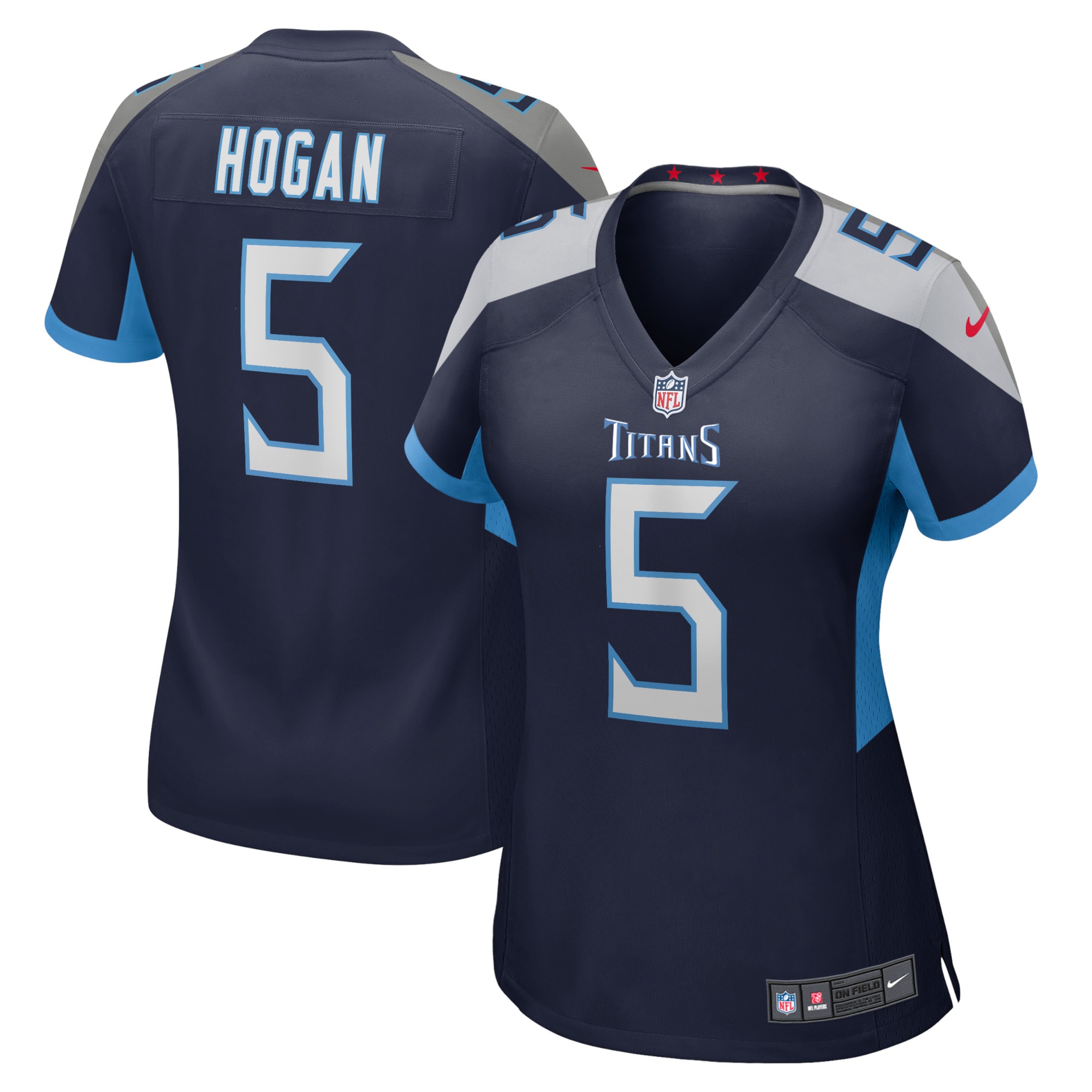 Kevin Hogan Tennessee Titans Nike Women's Home Game Player Jersey - Navy - PersonalJerseys