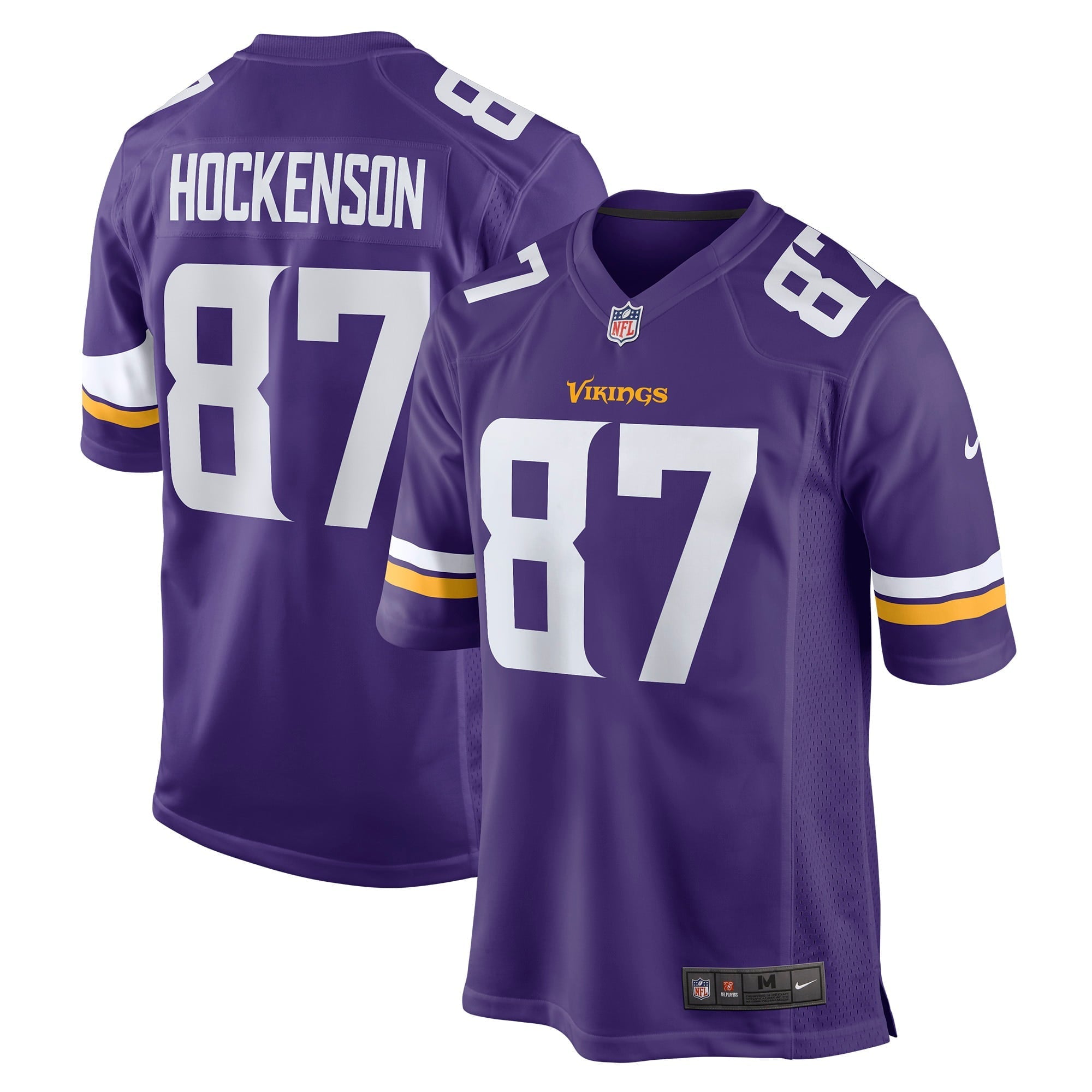 Men's Nike T.J. Hockenson Purple Minnesota Vikings Game Player Jersey - PersonalJerseys