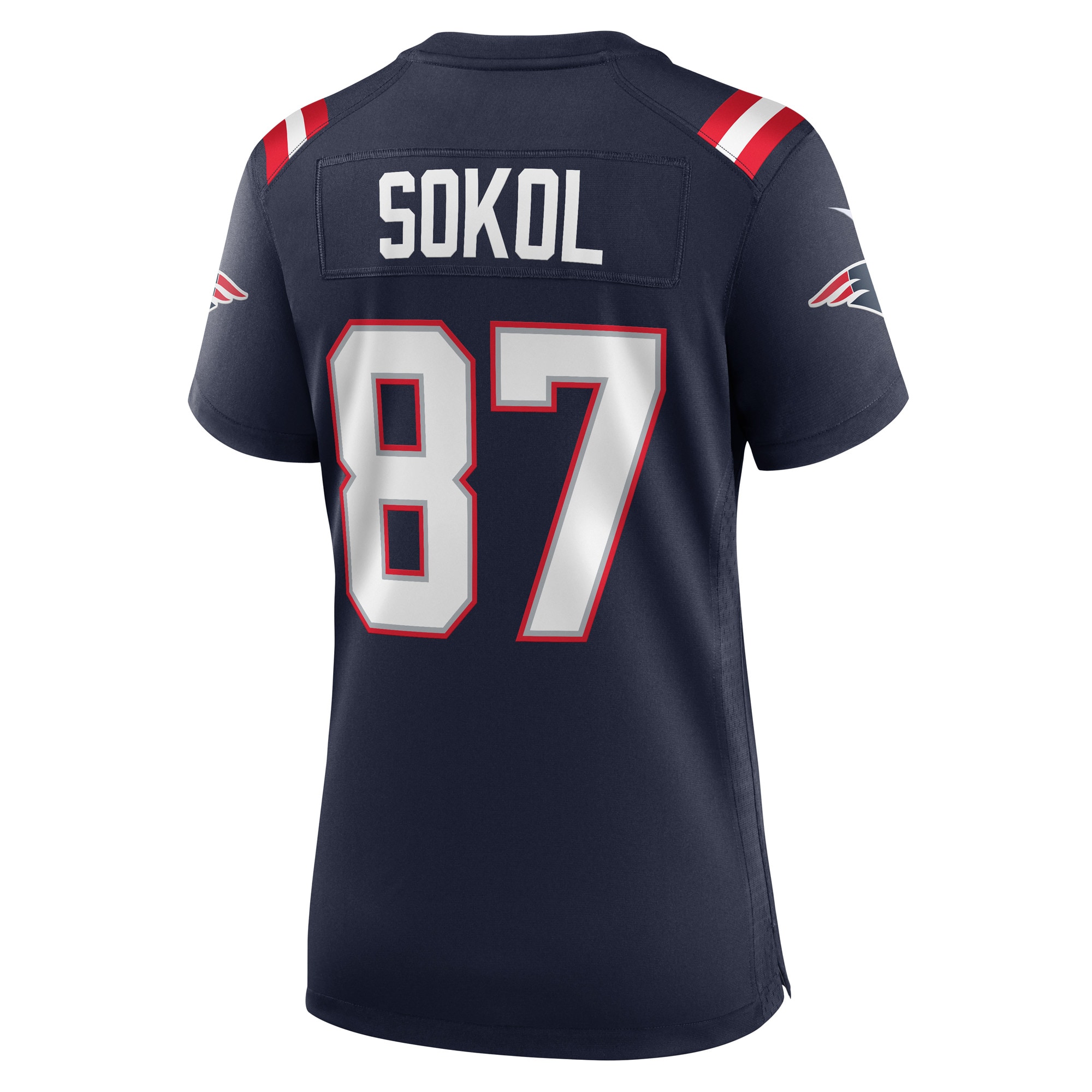 New England Patriots Matt Sokol Navy Game Player Jersey for Youth Women Men - Friend Lounge Store - Shop for All Things Jerseys Sports - PersonalJerseys