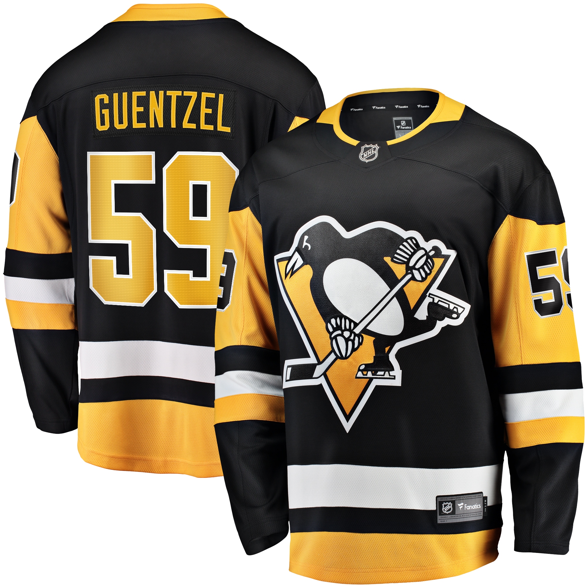 Jake Guentzel Pittsburgh Penguins Fanatics Branded Home Premier Breakaway Player Jersey - Black - PersonalJerseys