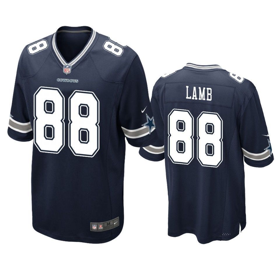 Dallas Cowboys CeeDee Lamb Navy 2020 NFL Draft Game Jersey - Friend Lounge Store - Shop for All Things Jerseys Sports - PersonalJerseys