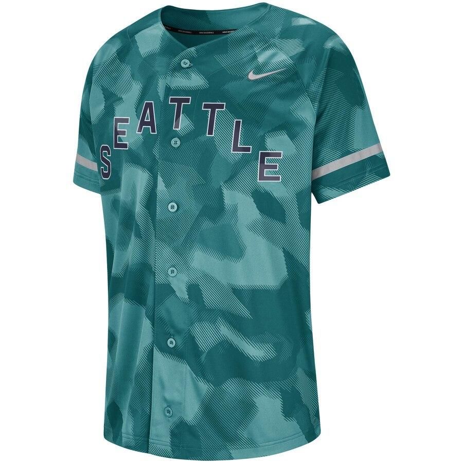 Seattle Mariners Camo Jersey - Aqua - Friend Lounge Store - Shop for All Things Jerseys Sports - PersonalJerseys