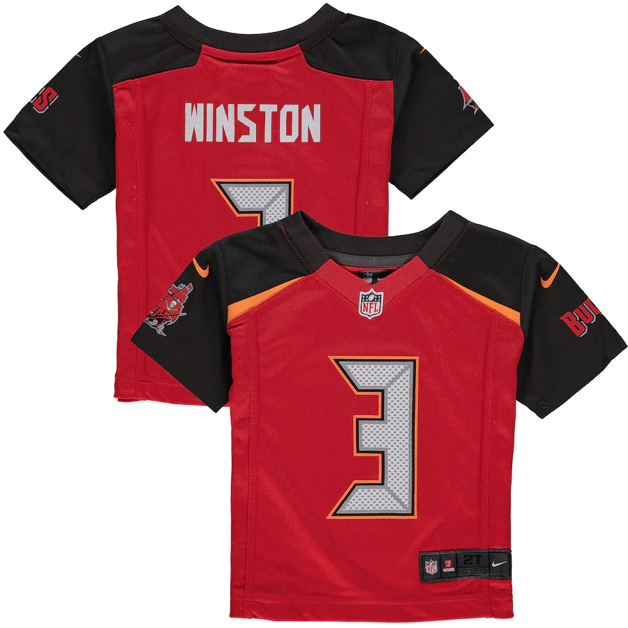 Jameis Winston Tampa Bay Buccaneers Toddler Red Game Jersey - Friend Lounge Store - Shop for All Things Jerseys Sports - PersonalJerseys