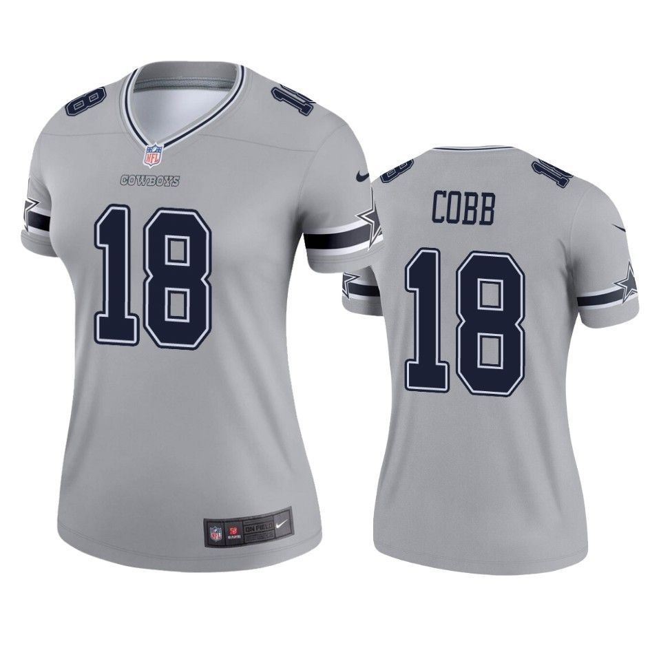 Women's Dallas Cowboys Randall Cobb Silver Inverted Legend Jersey - Friend Lounge Store - Shop for All Things Jerseys Sports - PersonalJerseys