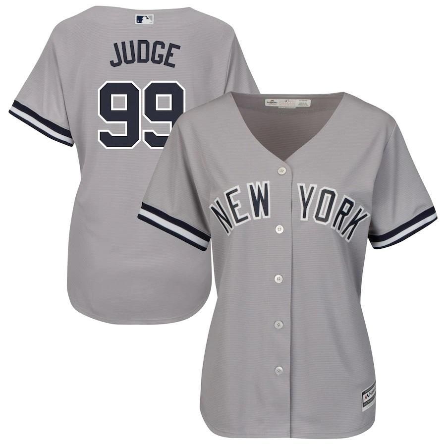 Aaron Judge New York Yankees Majestic Women's Road Cool Base Player Jersey - Gray - Friend Lounge Store - Shop for All Things Jerseys Sports - PersonalJerseys