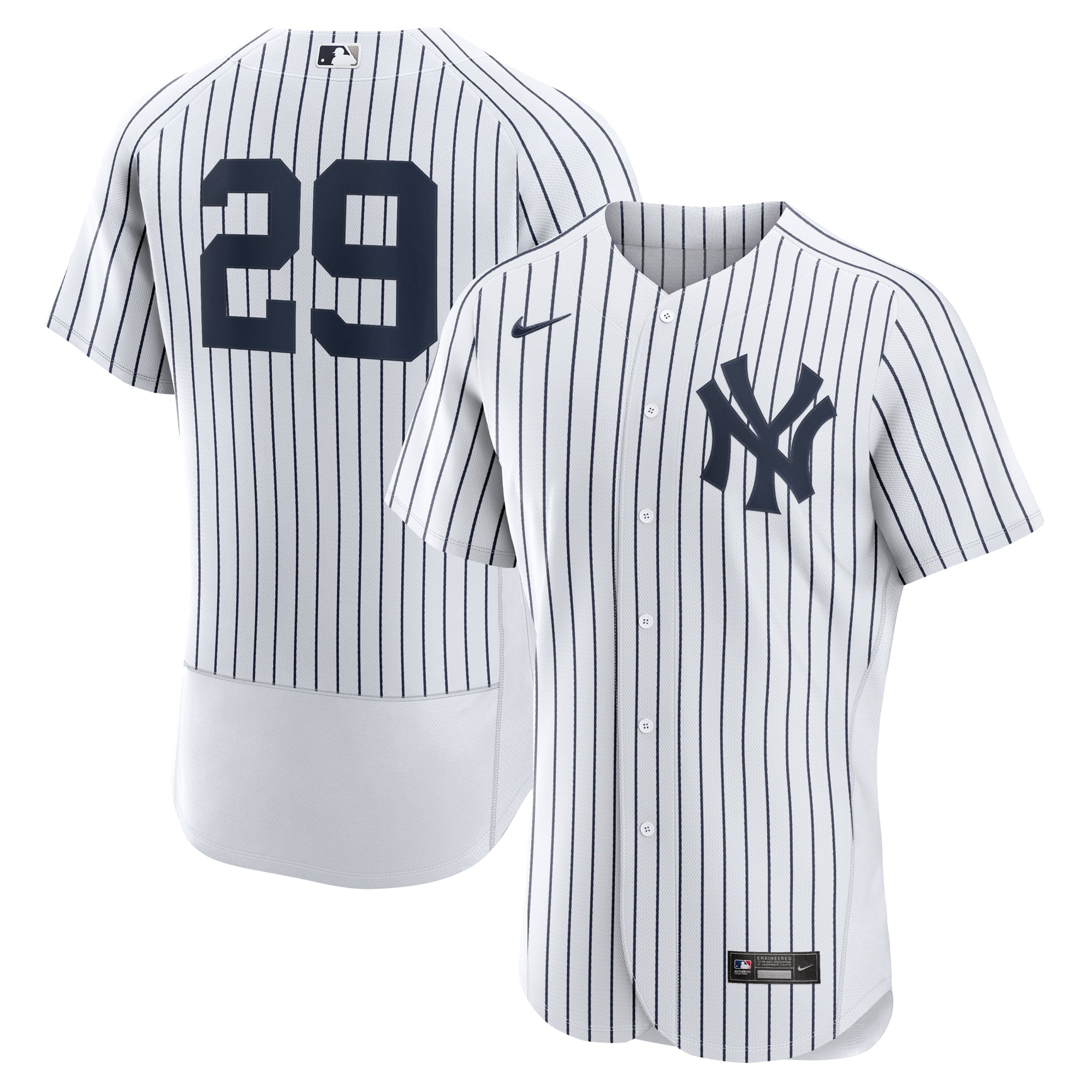 Men's Nike Catfish Hunter White New York Yankees Home Authentic Retired Player Jersey - PersonalJerseys