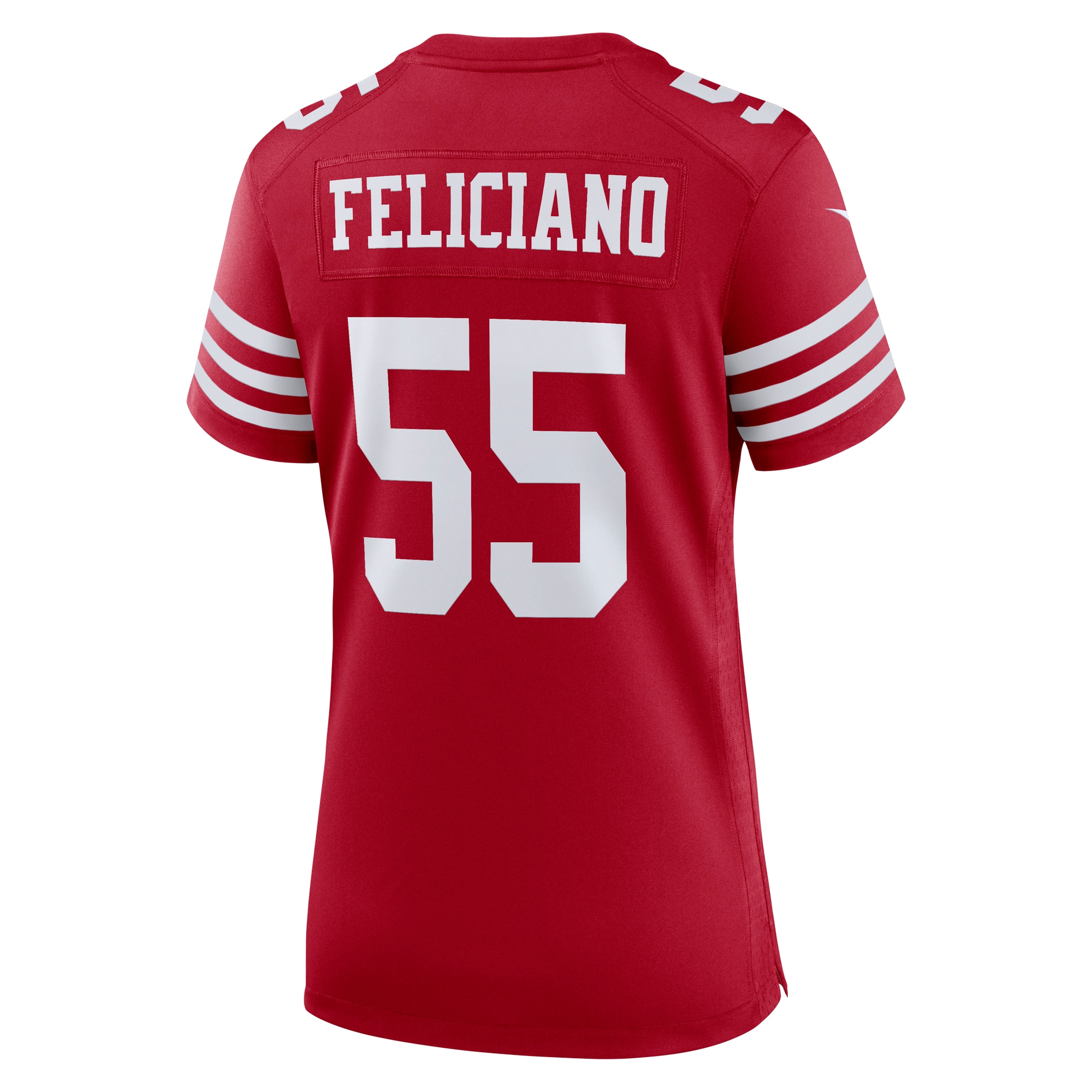 San Francisco 49ers Jon Feliciano Scarlet Game Player Jersey for Youth Women Men - Friend Lounge Store - Shop for All Things Jerseys Sports - PersonalJerseys