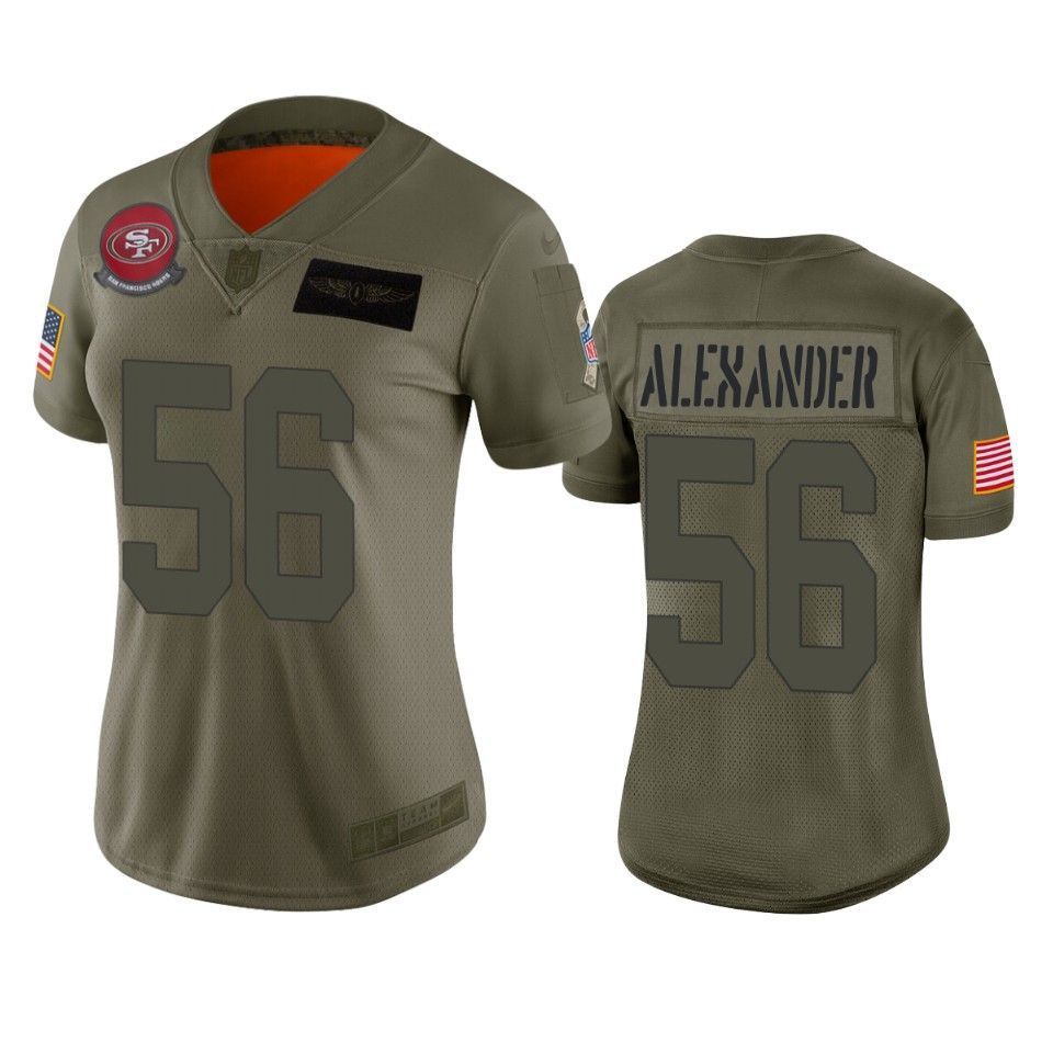 Women's San Francisco 49ers Kwon Alexander Camo 2019 Salute to Service Limited Jersey - Friend Lounge Store - Shop for All Things Jerseys Sports - PersonalJerseys