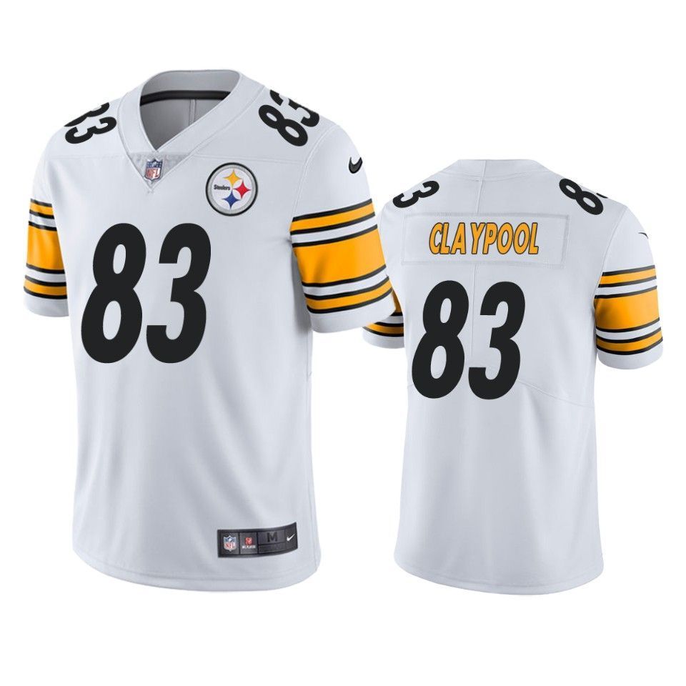 Pittsburgh Steelers Chase Claypool White 2020 NFL Draft Vapor Limited Jersey - Friend Lounge Store - Shop for All Things Jerseys Sports - PersonalJerseys
