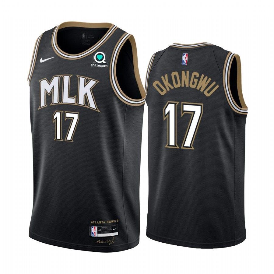 Atlanta Hawks Onyeka Okongwu #17 Black 2020-21 City Edition Jersey - Friend Lounge Store - Shop for All Things Jerseys Sports - PersonalJerseys
