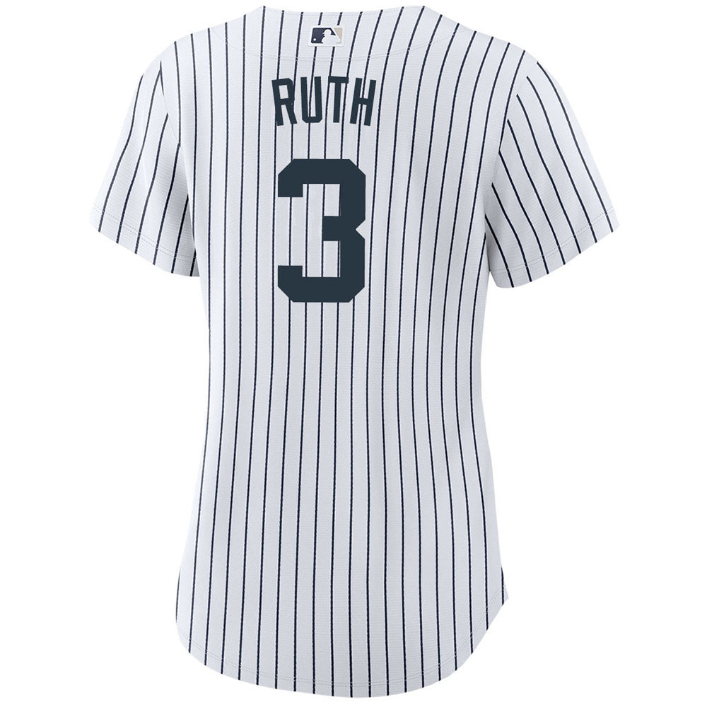 Women's New York Yankees Babe Ruth Replica Home Jersey - White - PersonalJerseys