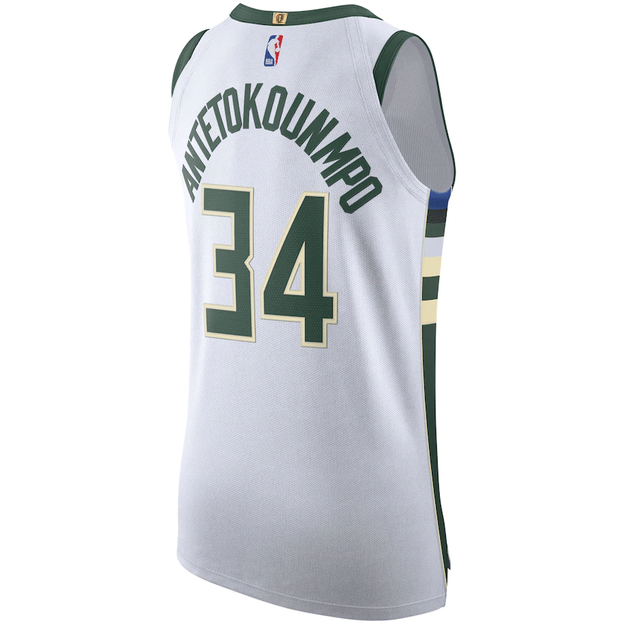Giannis Antetokounmpo Milwaukee Bucks Jersey - Association Edition - White - Friend Lounge Store - Shop for All Things Jerseys Sports - PersonalJerseys