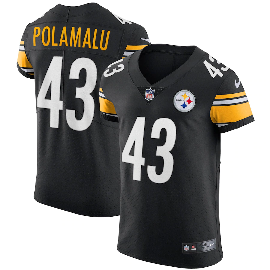 Men's Pittsburgh Steelers Troy Polamalu Vapor Untouchable Jersey Black - PersonalJerseys