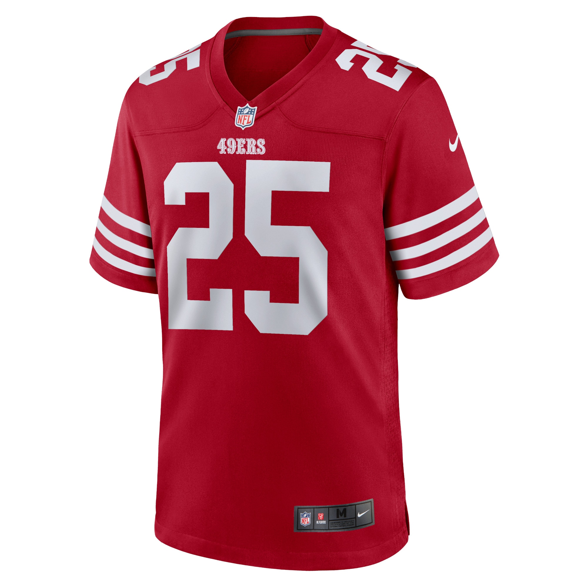 Elijah Mitchell San Francisco 49ers Nike Team Player Game Jersey - Scarlet - PersonalJerseys