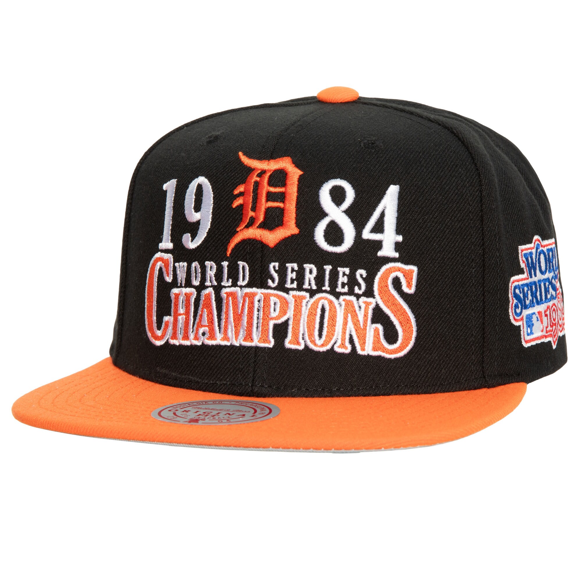 Detroit Tigers Mitchell & Ness World Series Champs Snapback Hat - Black - PersonalJerseys