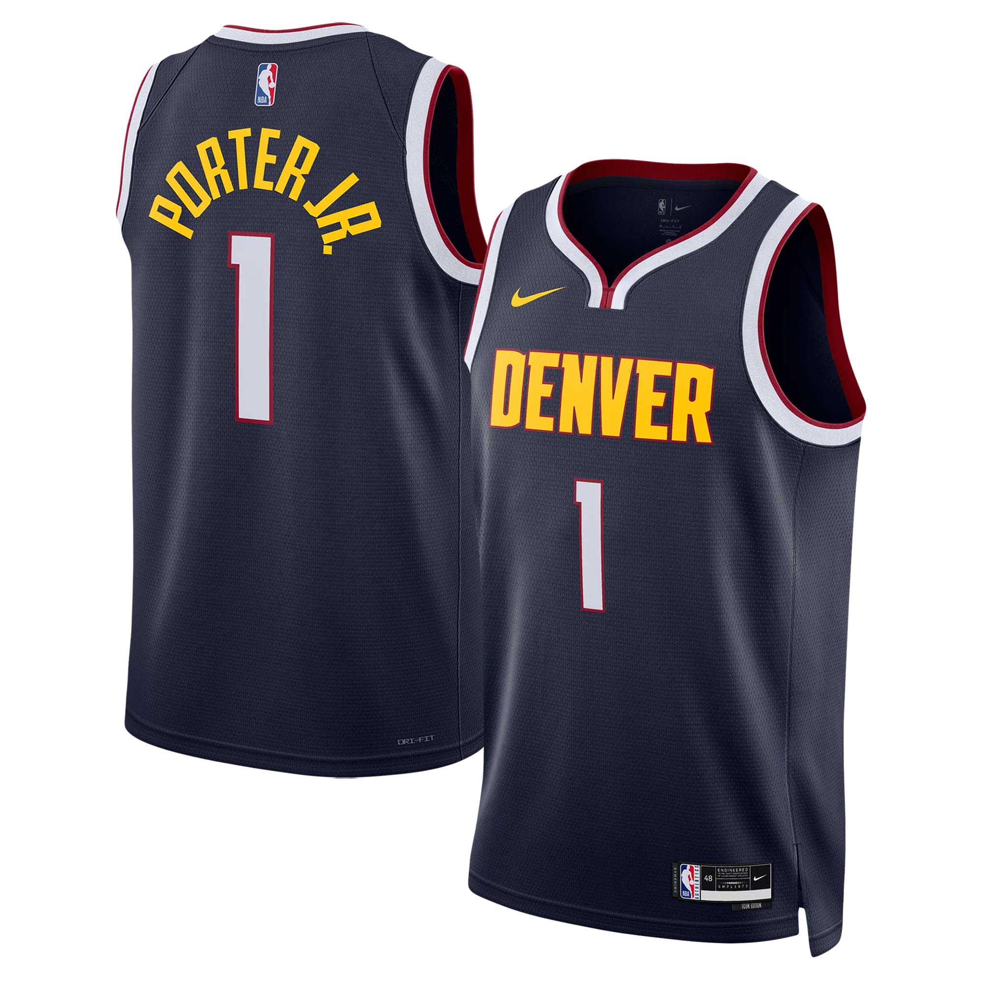 Michael Porter Jr. Denver Nuggets Nike Unisex Swingman Jersey - Association Edition - Navy - PersonalJerseys