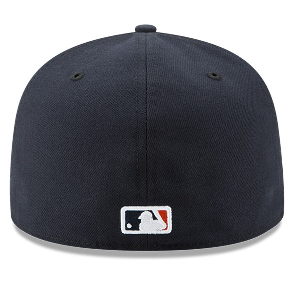 Houston Astros New Era 2022 World Series Champions Road Side Patch 59FIFTY Fitted Hat - Navy/Orange - PersonalJerseys