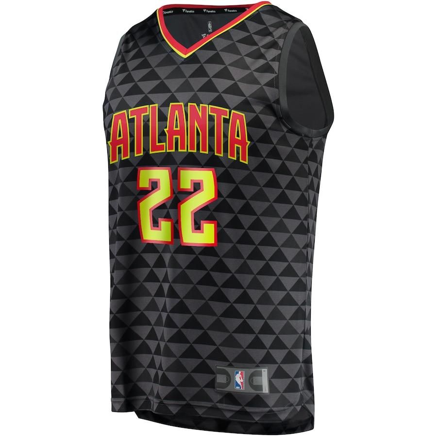 Cam Reddish Atlanta Hawks Branded Fast Break Jersey Black - Icon Edition - Friend Lounge Store - Shop for All Things Jerseys Sports - PersonalJerseys