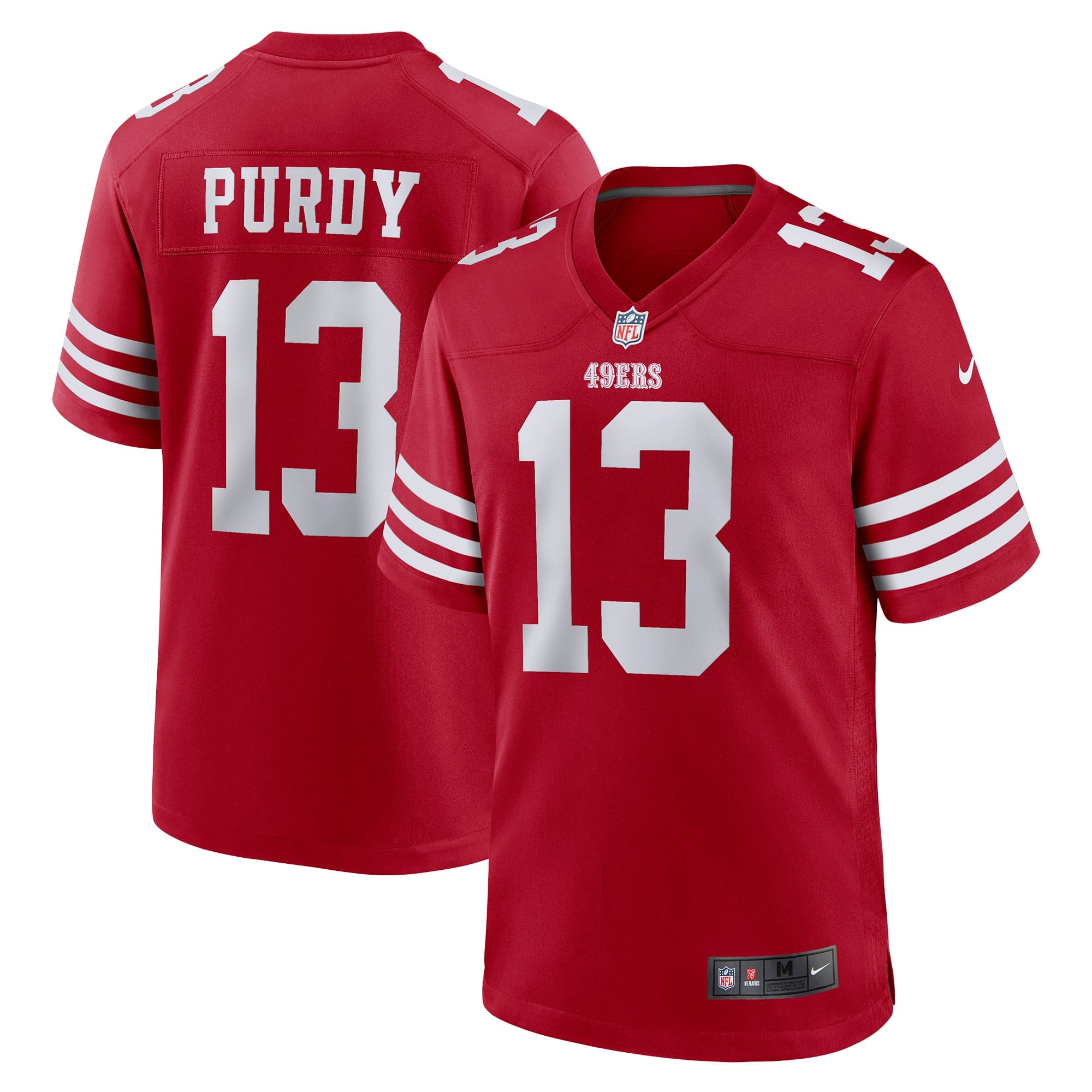 Men's Nike Brock Purdy Scarlet San Francisco 49ers Game Player Jersey - PersonalJerseys