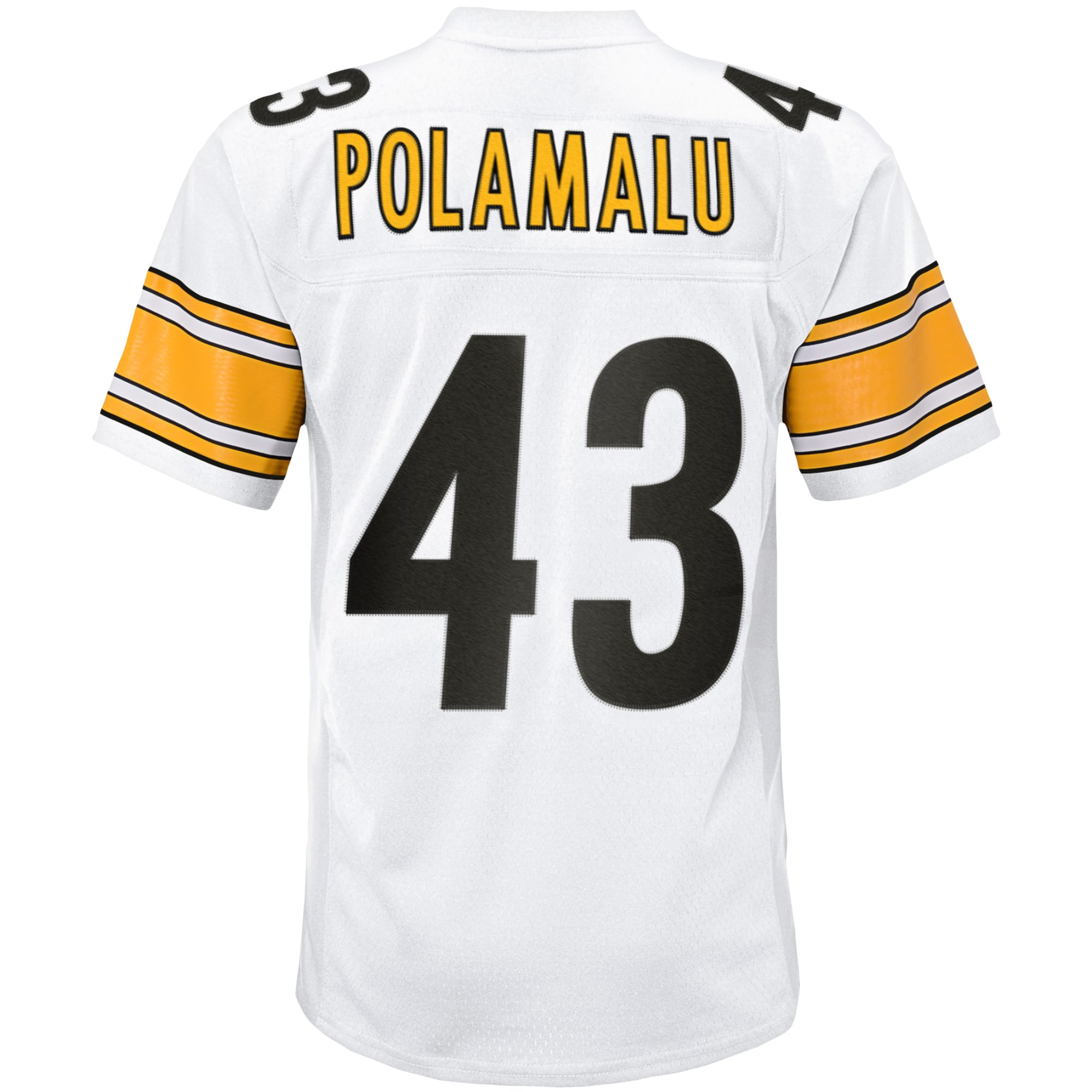 Troy Polamalu Pittsburgh Steelers Mitchell & Ness Youth 2005 Retired Player Legacy Jersey - White - PersonalJerseys