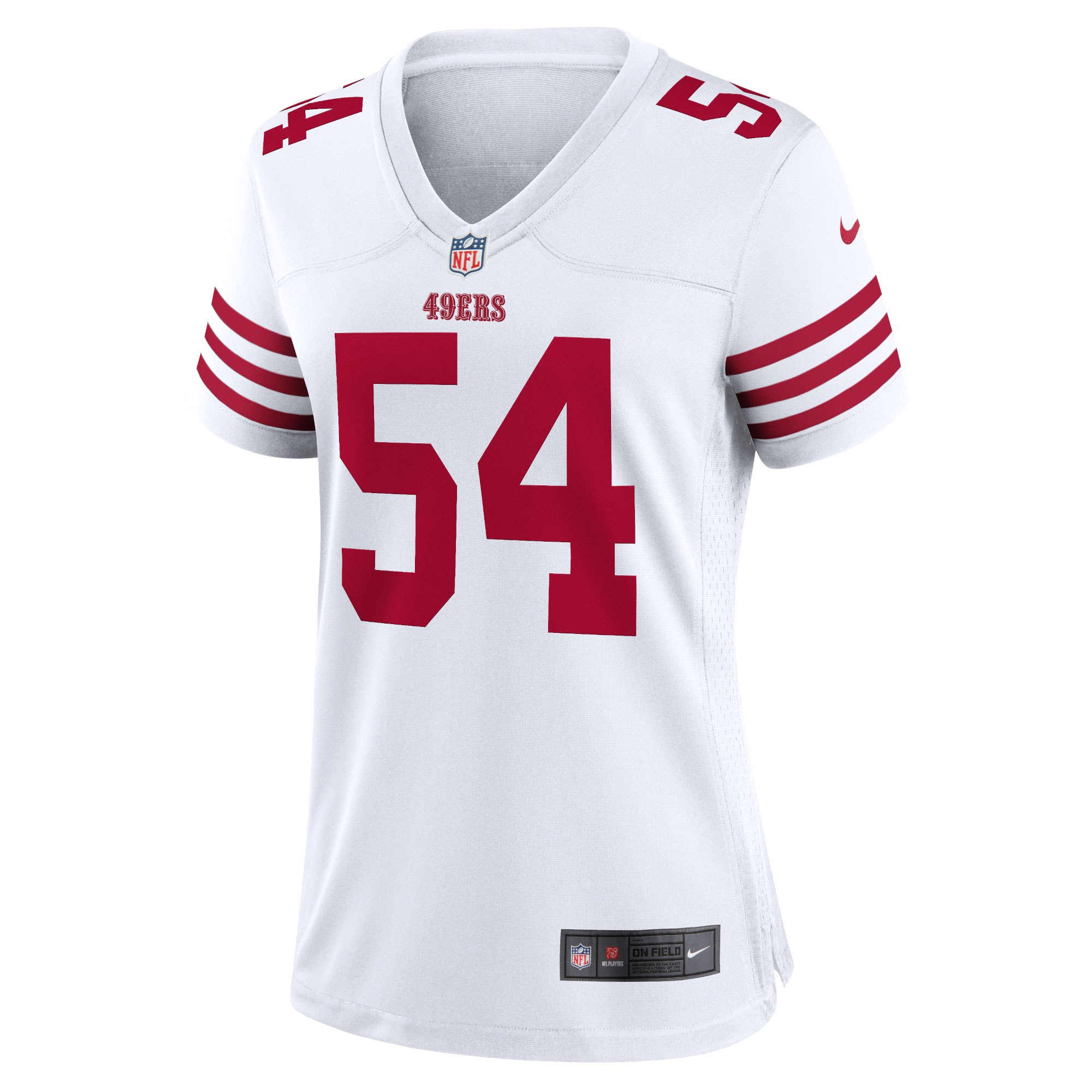 San Francisco 49ers Fred Warner White Team Game Player Jersey for Youth Women Men - Friend Lounge Store - Shop for All Things Jerseys Sports - PersonalJerseys