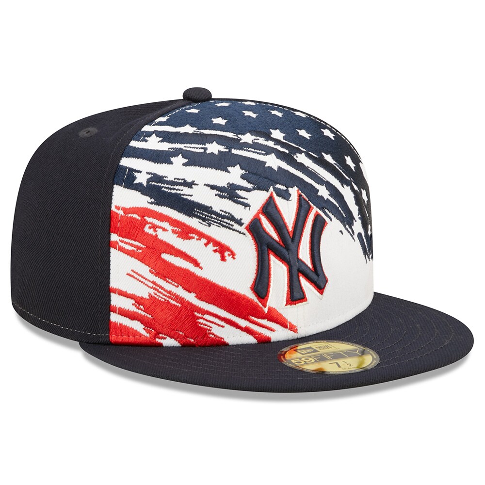 New York Yankees New Era 2022 4th of July On-Field 59FIFTY Fitted Hat - Navy - PersonalJerseys