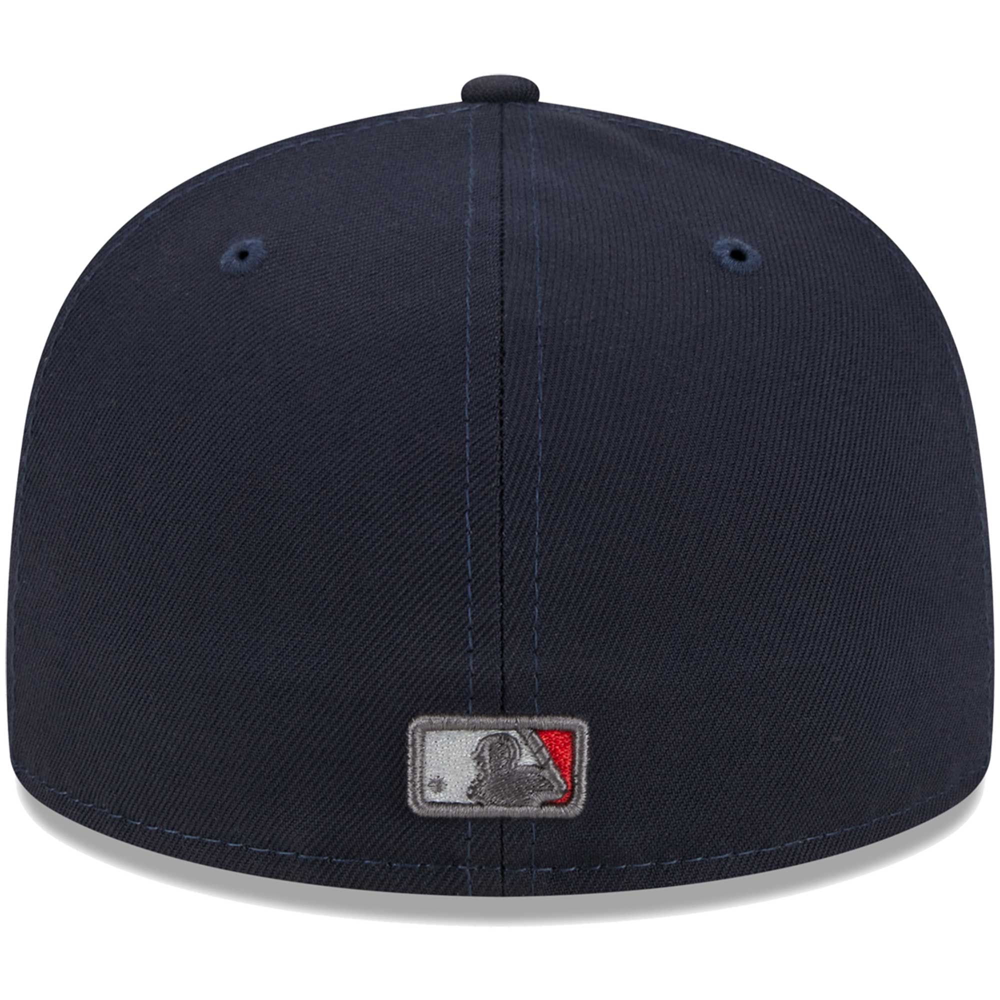 New York Yankees New Era Script Fill 59FIFTY Fitted Hat - Navy - PersonalJerseys