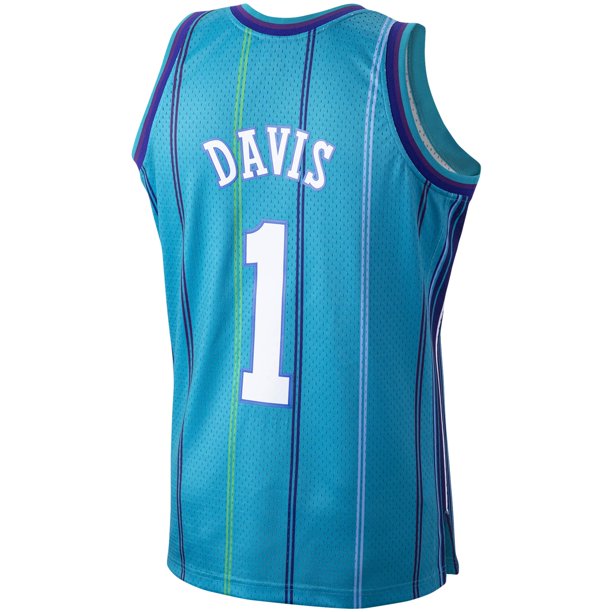 Men?ˉs Baron Davis Charlotte Hornets Teal 1999-2000 Swingman Replica Jersey By Mitchell & Ness - PersonalJerseys