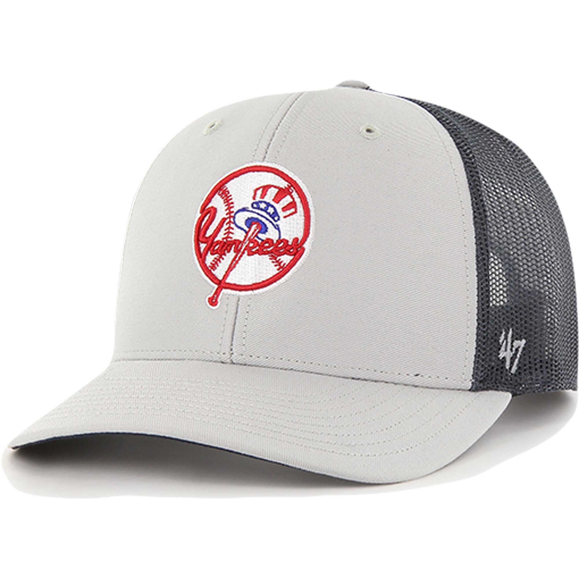 New York Yankees '47 Secondary Trucker Snapback Hat - Gray - PersonalJerseys