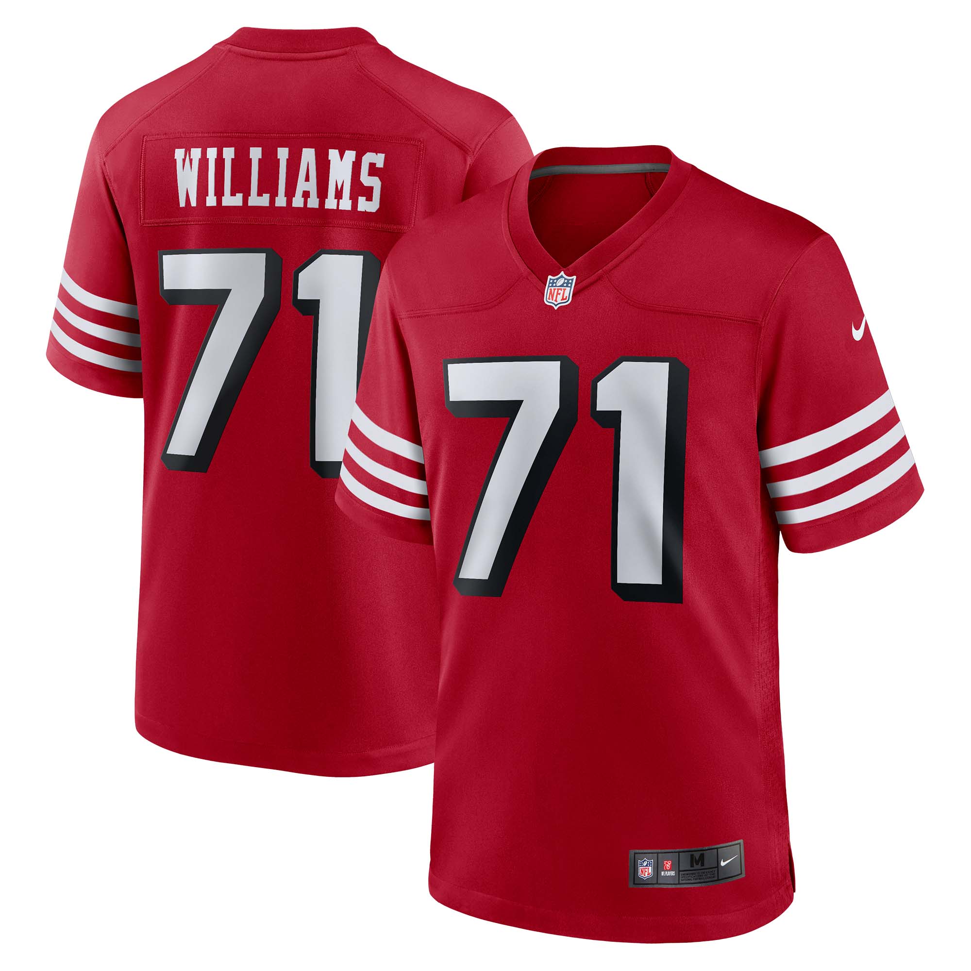 San Francisco 49ers Trent Williams Scarlet Alternate Game Jersey for Youth Women Men - Friend Lounge Store - Shop for All Things Jerseys Sports - PersonalJerseys