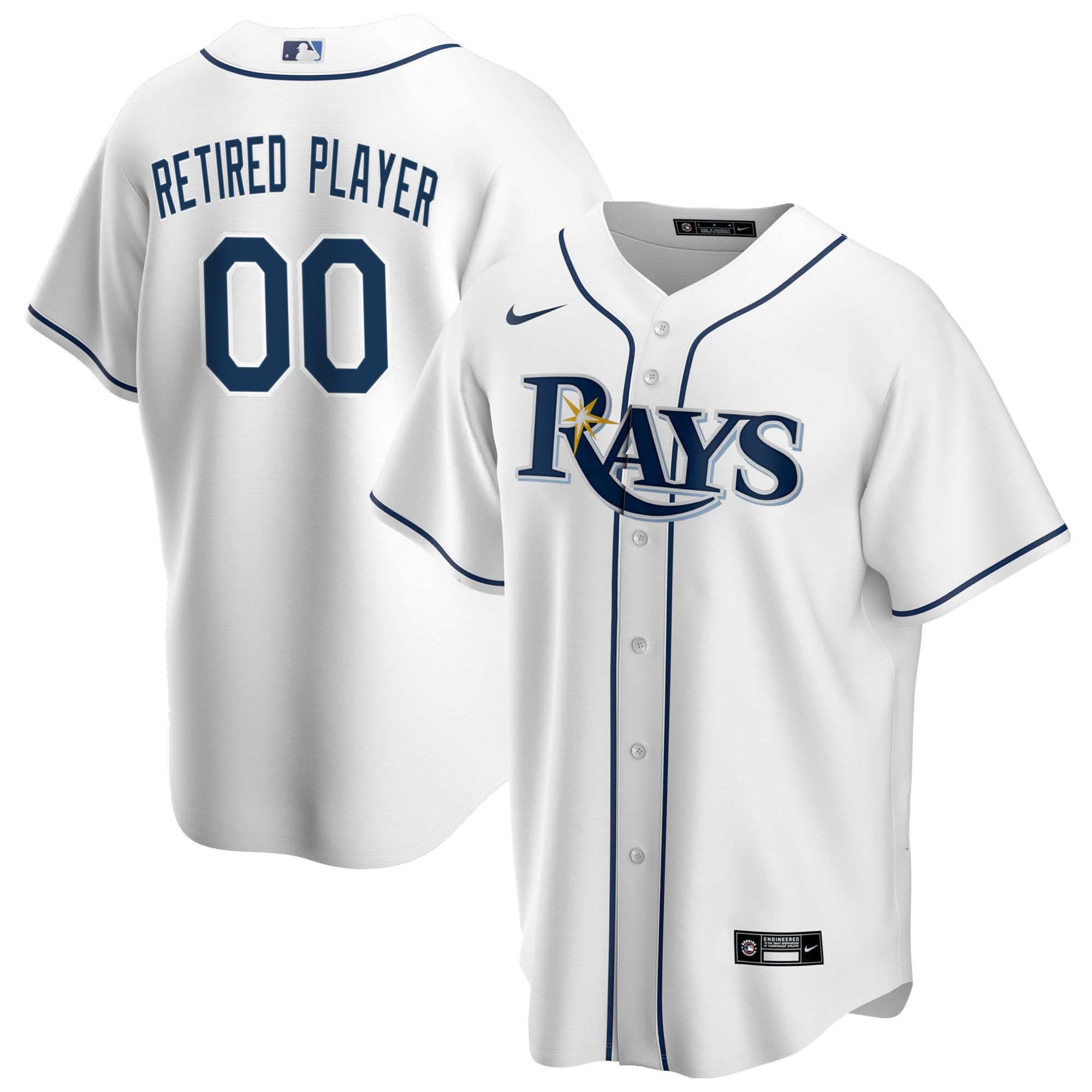 Tampa Bay Rays Nike Home Pick-A-Player Retired Roster Replica Jersey - White - PersonalJerseys