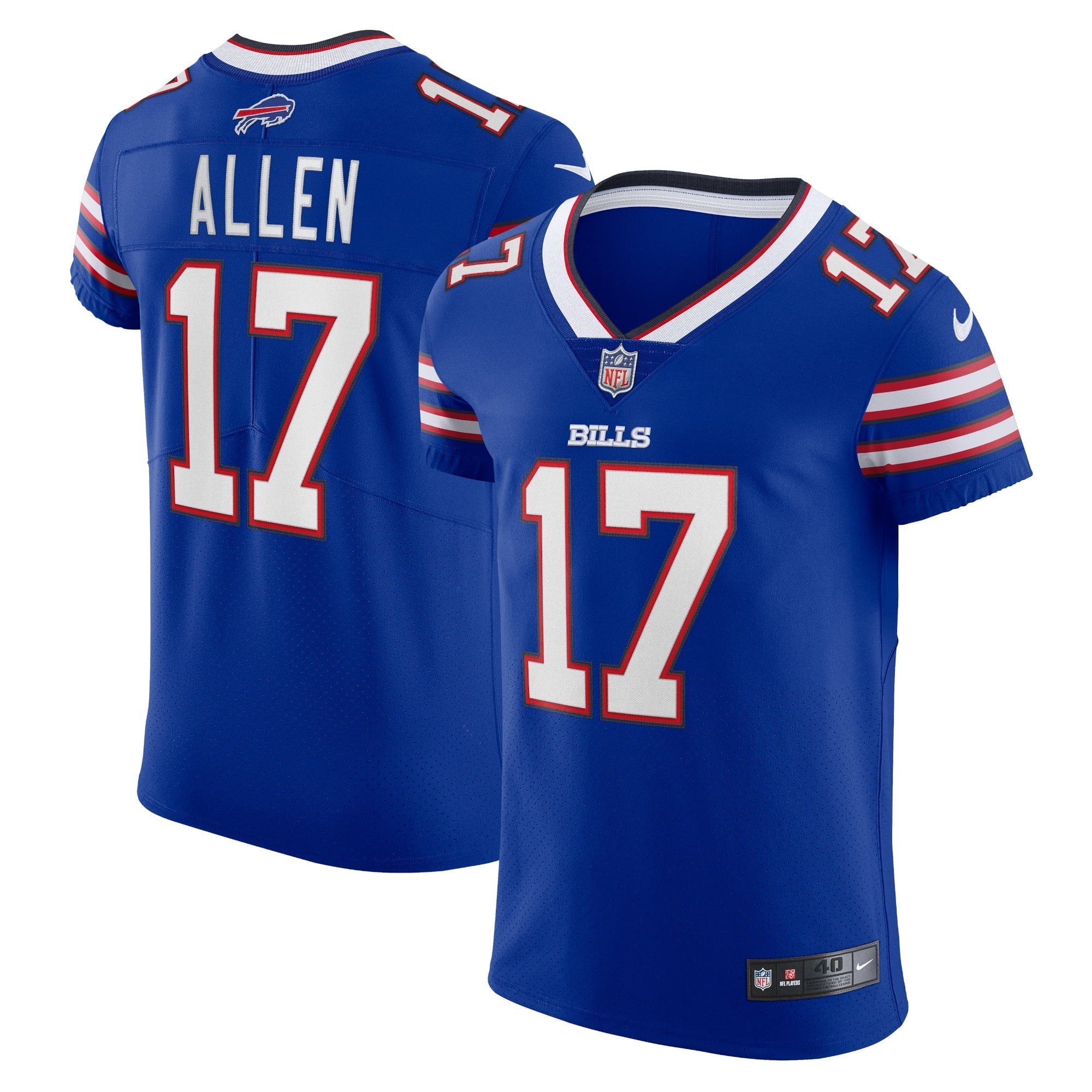 Men's Nike Josh Allen Royal Buffalo Bills Vapor Elite Player Jersey - PersonalJerseys