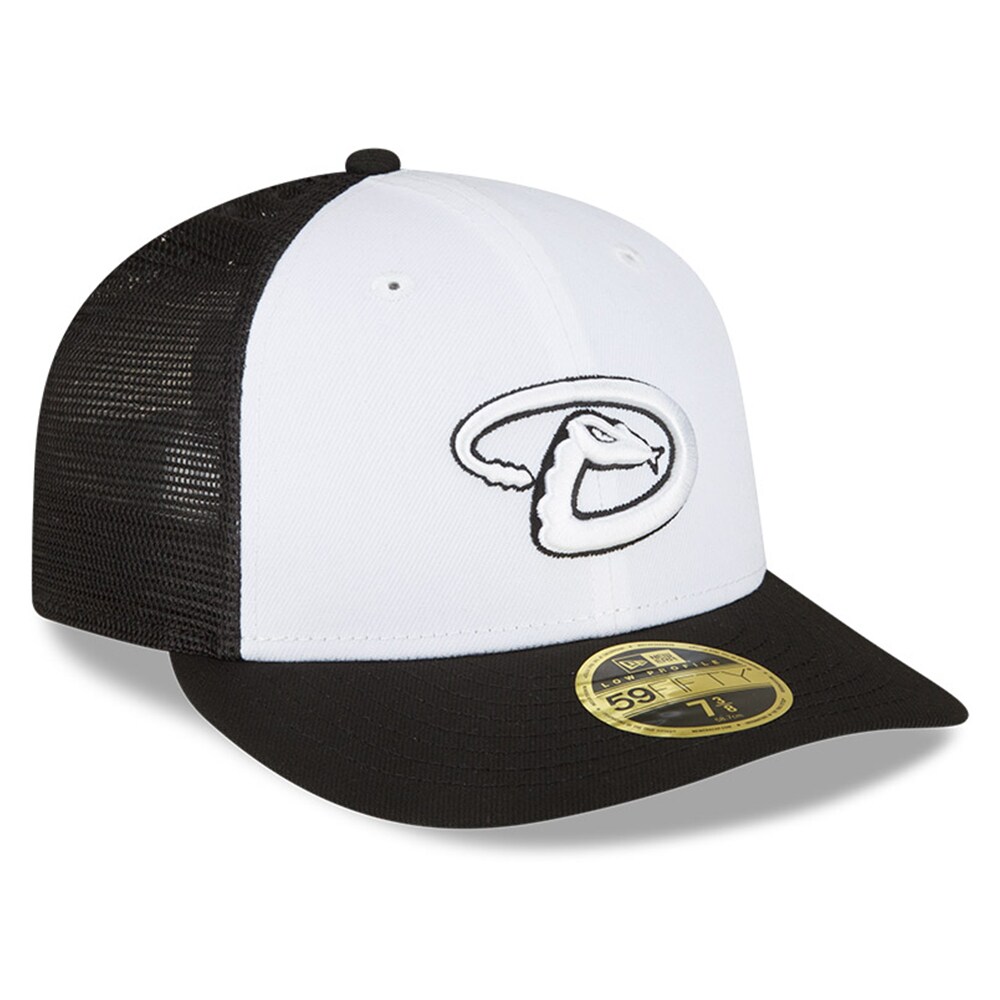 Arizona Diamondbacks New Era 2023 On-Field Batting Practice Low Profile 59FIFTY Fitted Hat - White/Black - PersonalJerseys