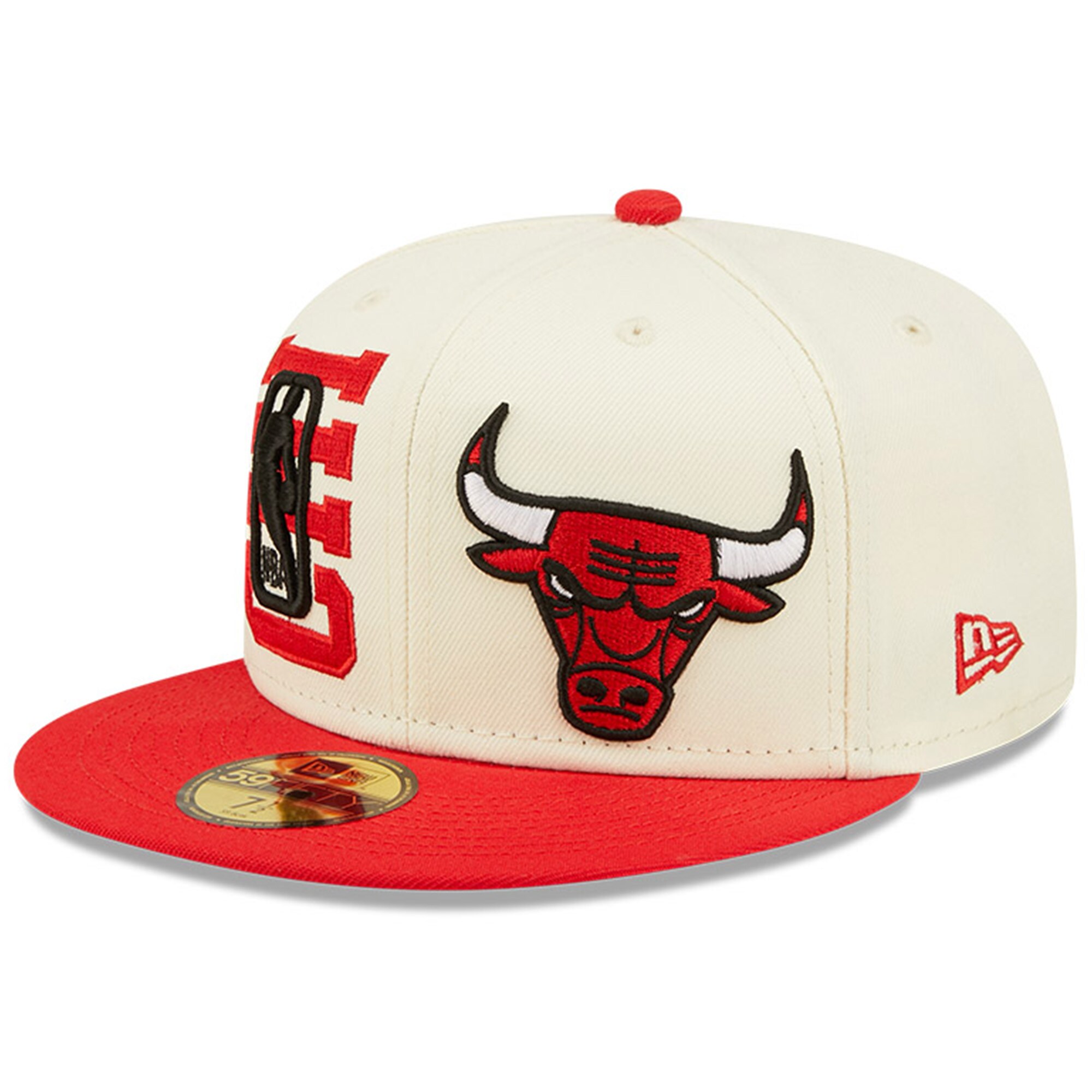 Chicago Bulls New Era 2022 NBA Draft 59FIFTY Fitted Hat - Cream/Red - PersonalJerseys
